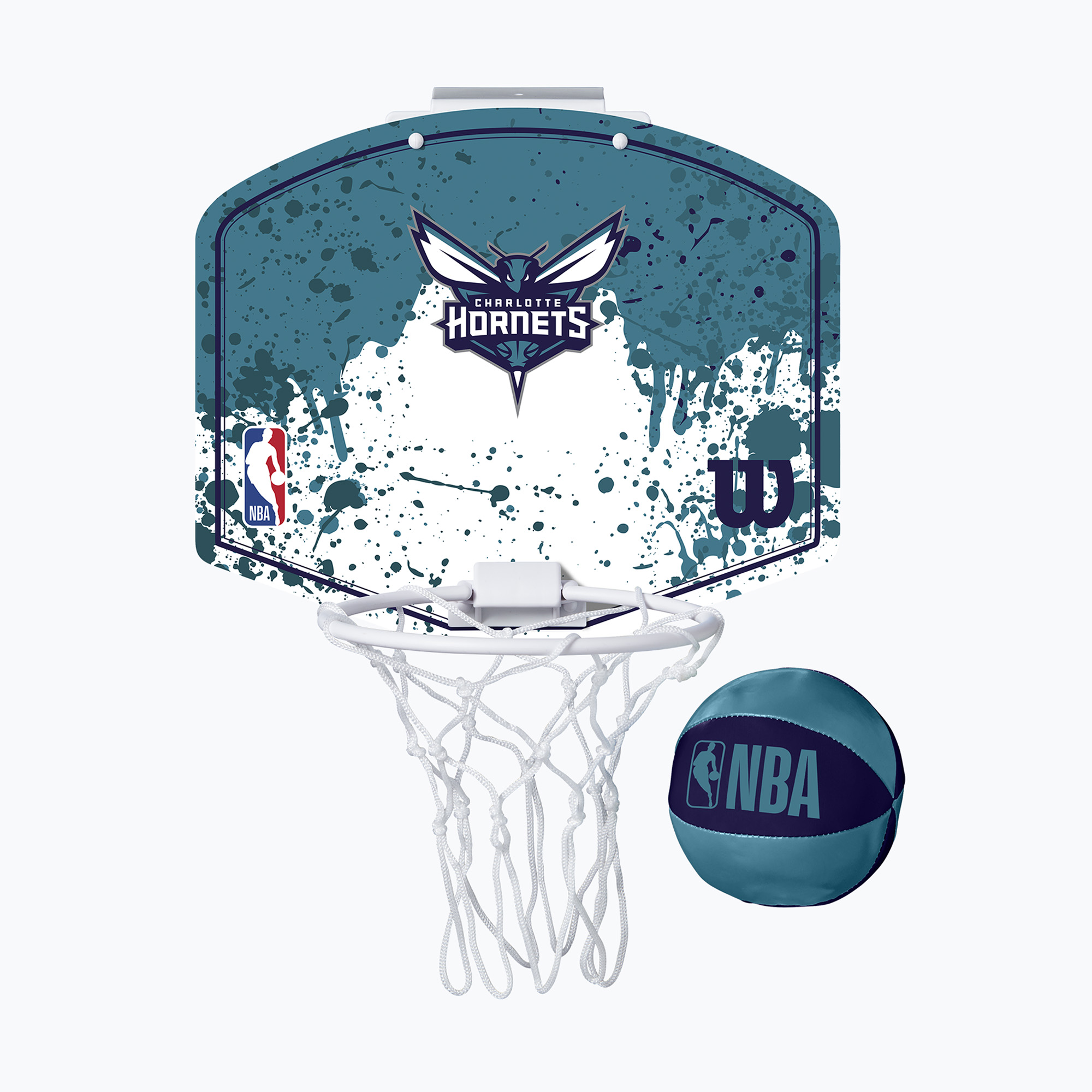 Wilson NBA Team Mini Hoop Charlotte Hornets Basketball Set