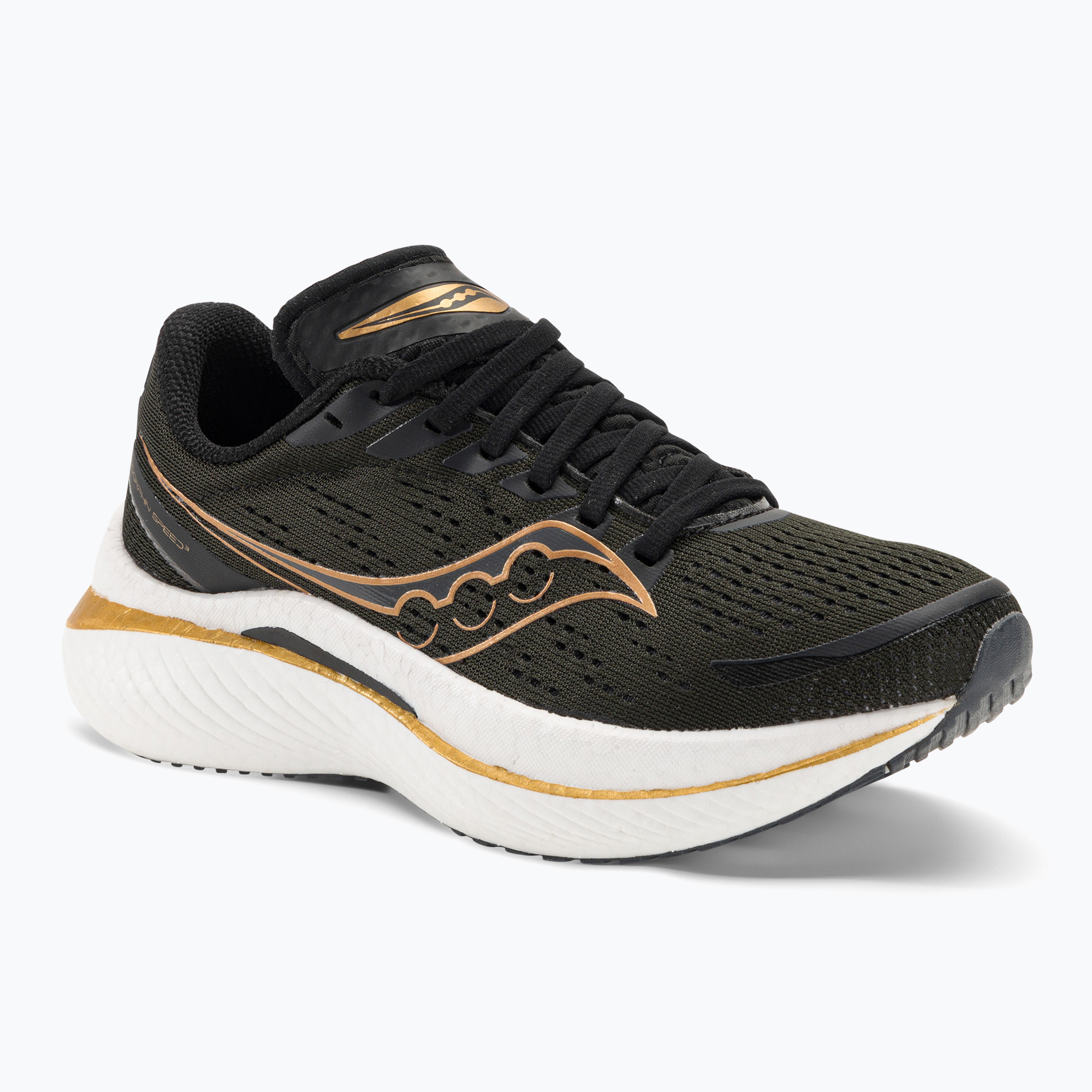 Women's running shoes Saucony Endorphin Speed 3 black/goldstruck (42.5 EU)