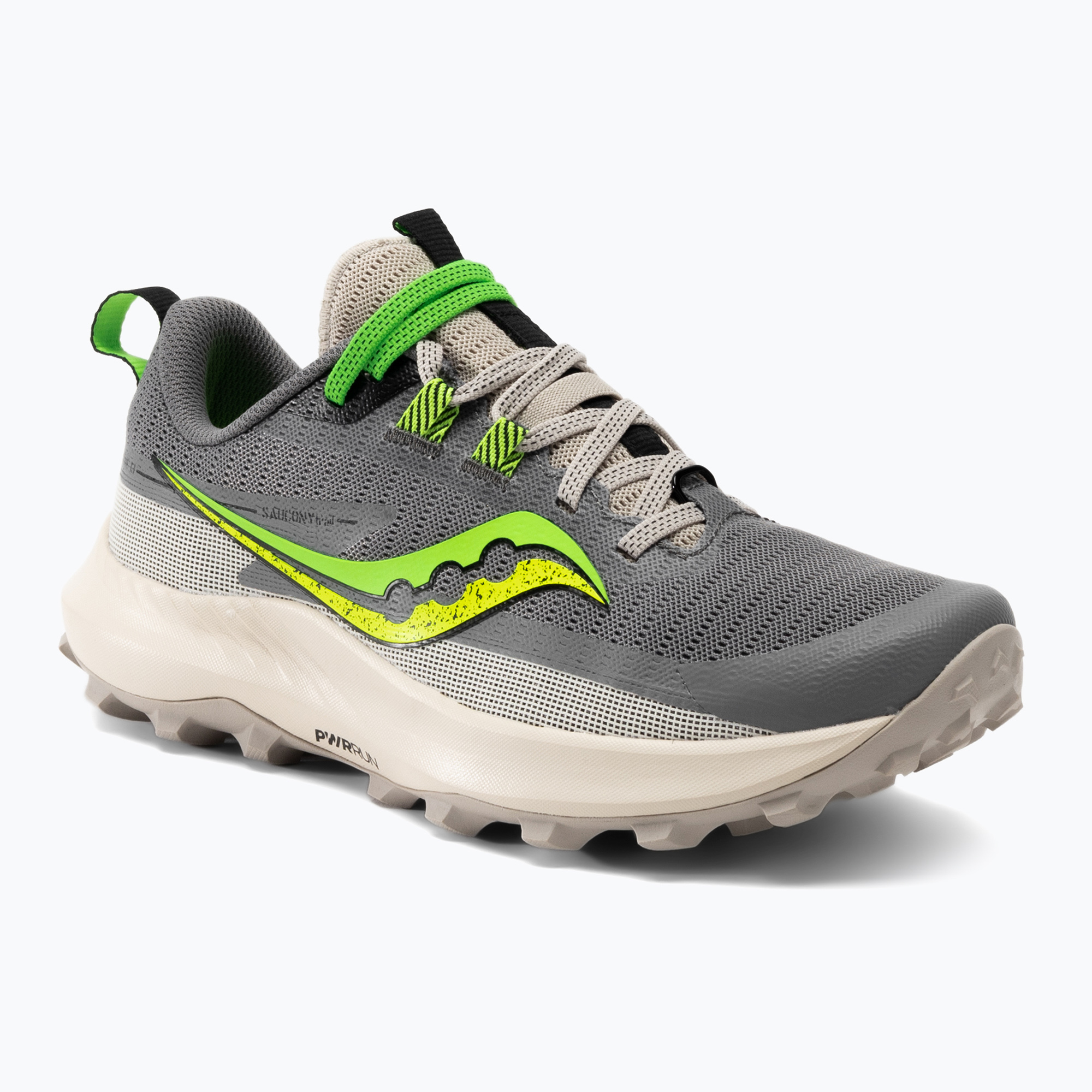 Women's running shoes Saucony Peregrine 13 gravel/slime (40 EU)