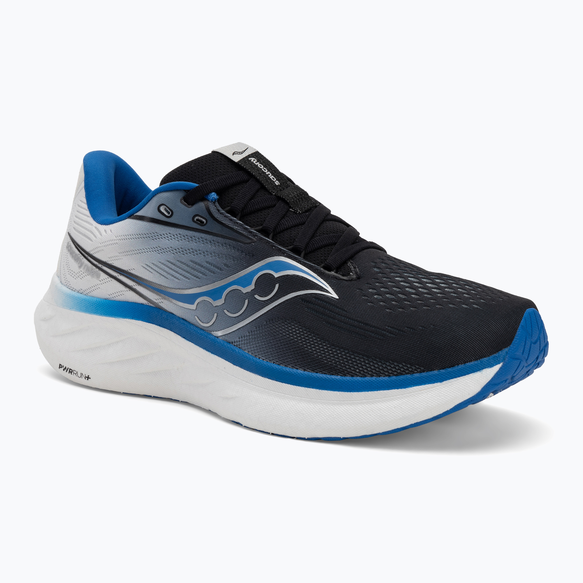 Men's running shoes Saucony Ride 18 black / skydiver (41 EU)