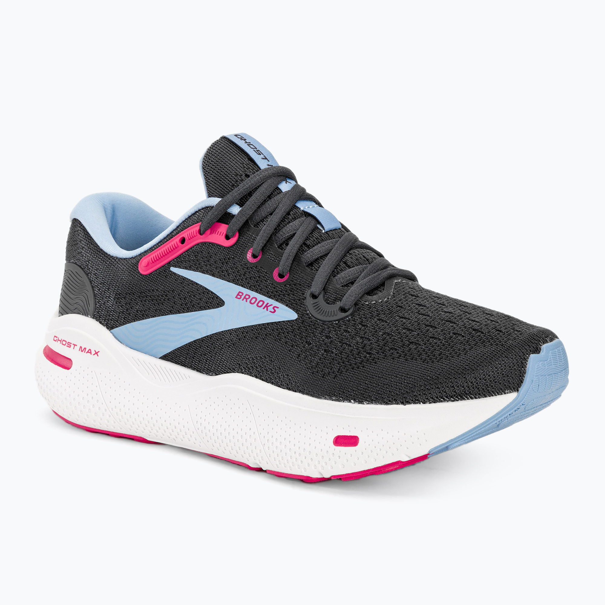 Brooks Ghost Max men's running shoes ebony/open air/lilac rose