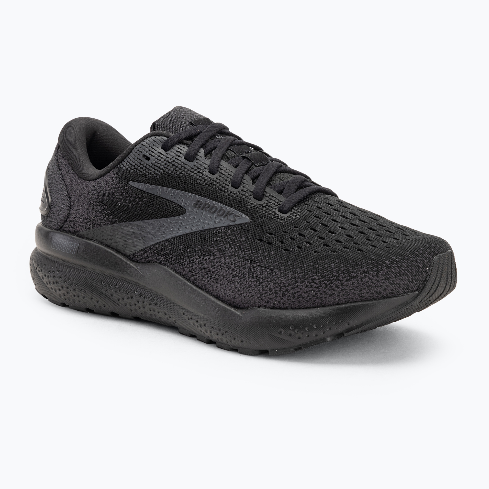 Men's running shoes Brooks Ghost 16 wide fit black/black/ebony (42.5 EU)