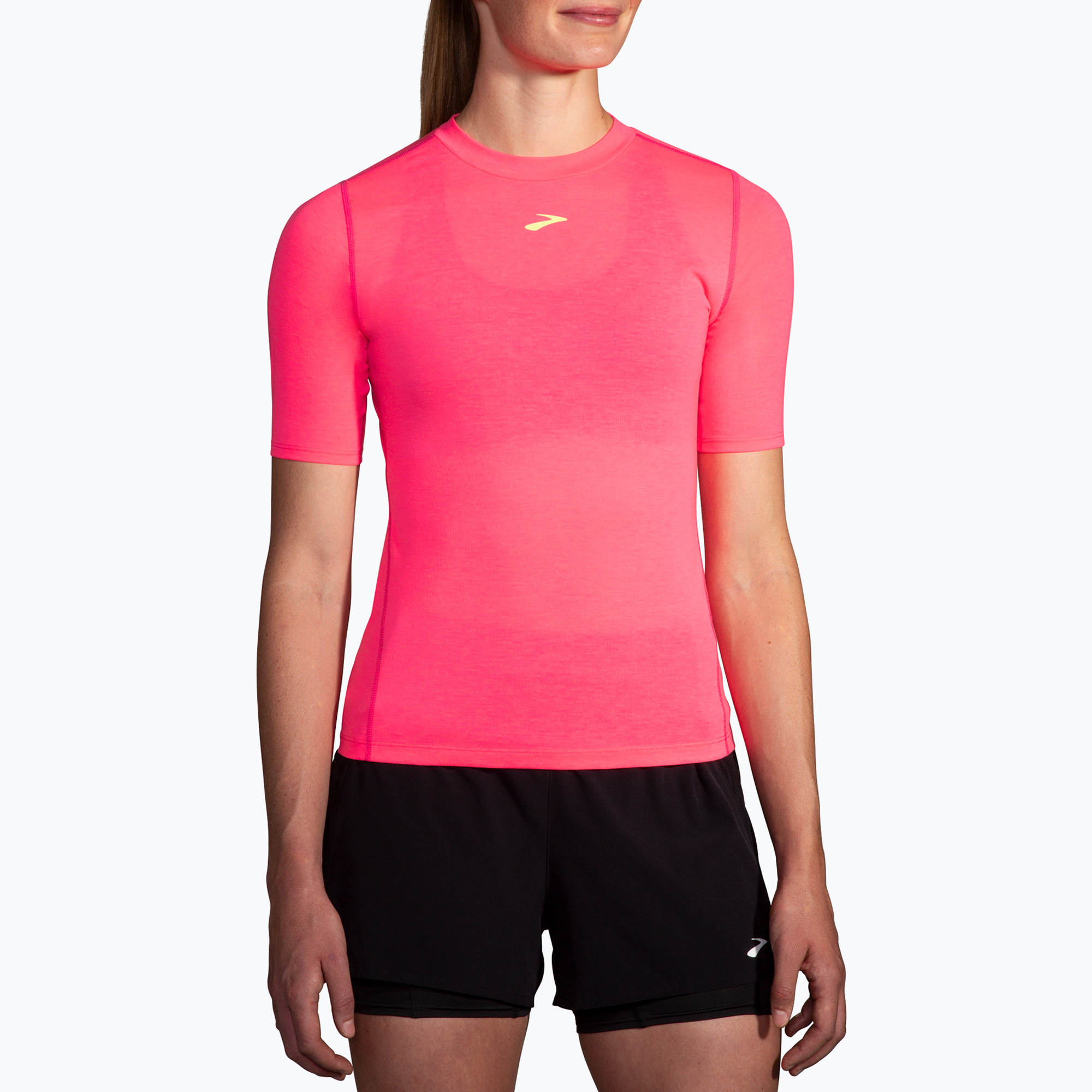 Brooks High Point women's running shirt neo pink (XS)