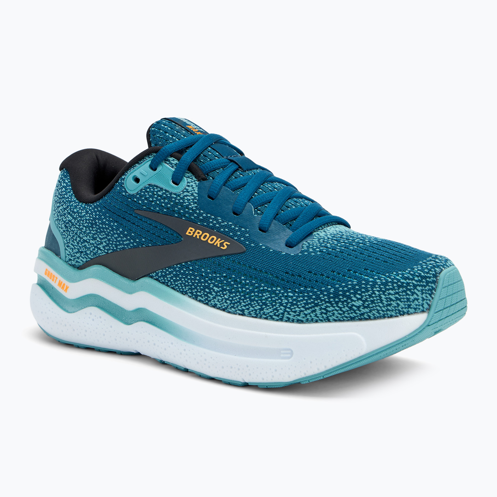 Brooks Ghost Max 2 men's running shoes moroccan blue/aqua/orange pop (42 EU)