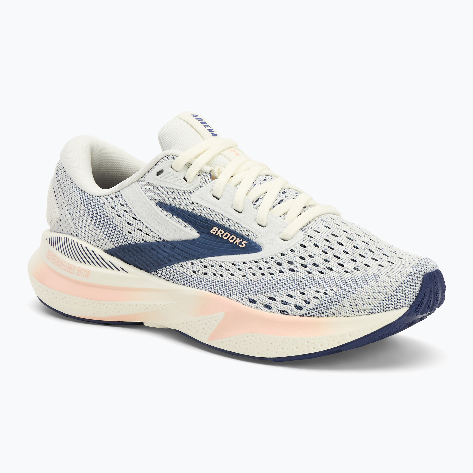 Women's running shoes Brooks Adrenaline GTS 24 grey/blue ribbon/peach (41 EU)