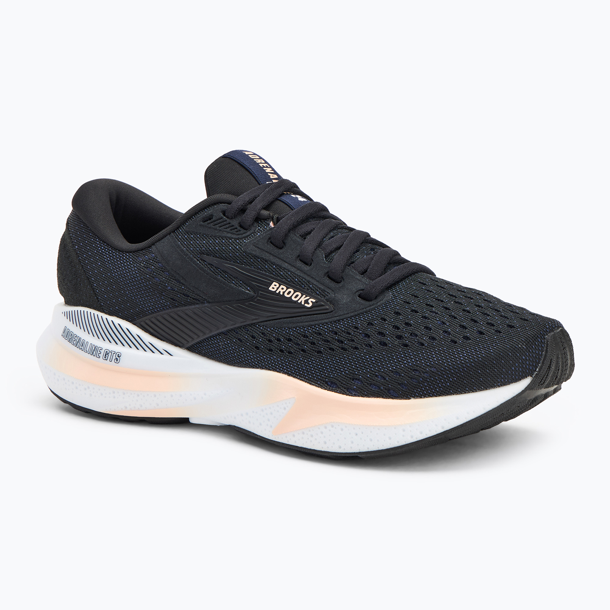 Women's running shoes Brooks Adrenaline GTS 24 black/peach/peacoat (40 EU)