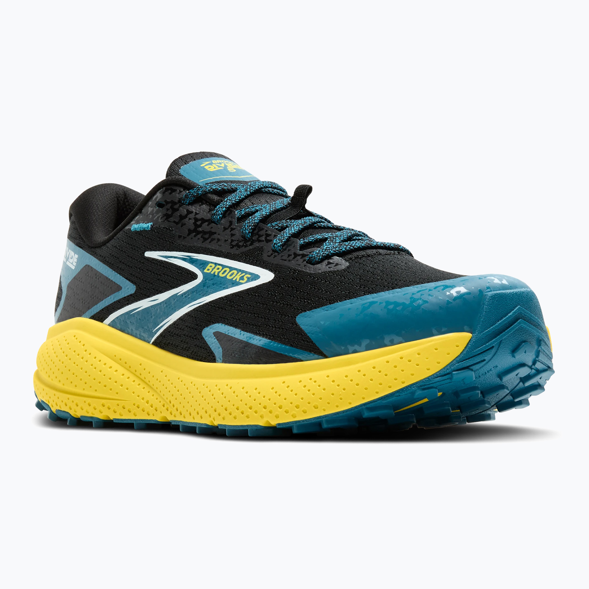 Men's running shoes Brooks Divide 5 black/celestial /quince (42 EU)
