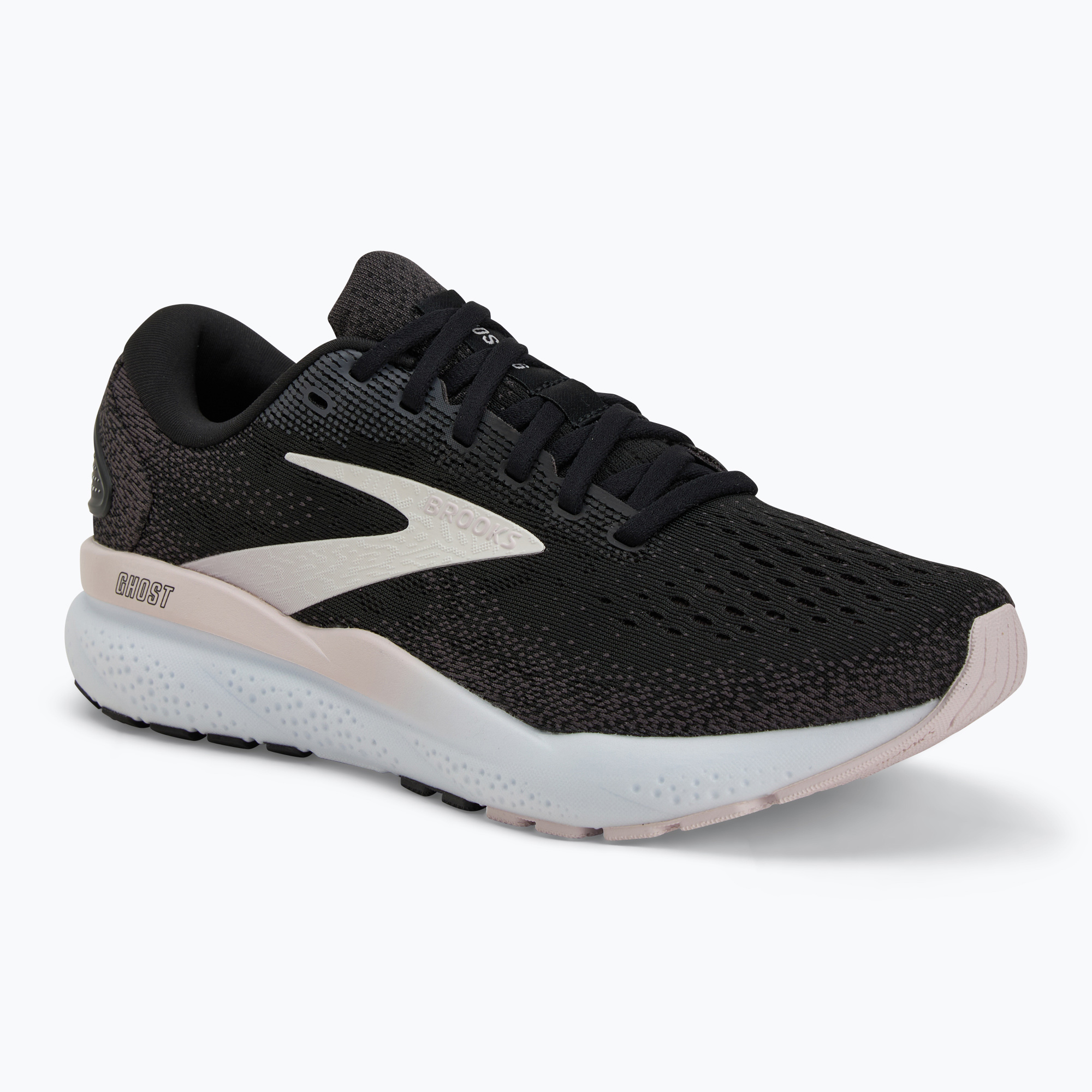 Women's running shoes Brooks Ghost 16 black/white/orchid ice (40.5 EU)