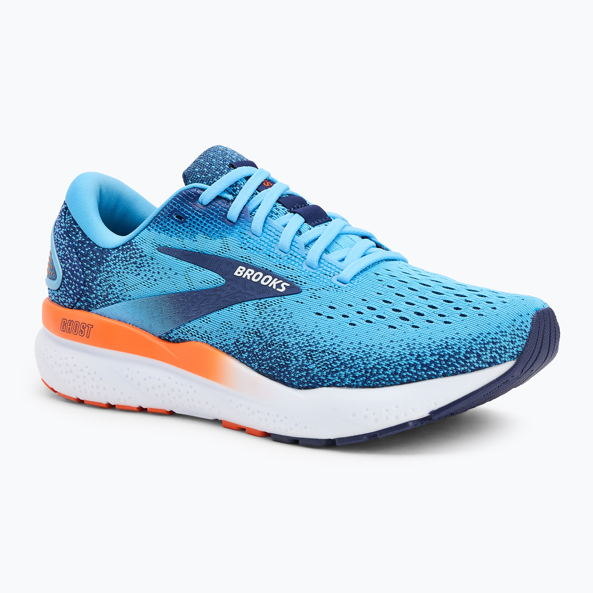 Men's running shoes Brooks Ghost 16 bonnie blue/blue ribbon/orange (41 EU)