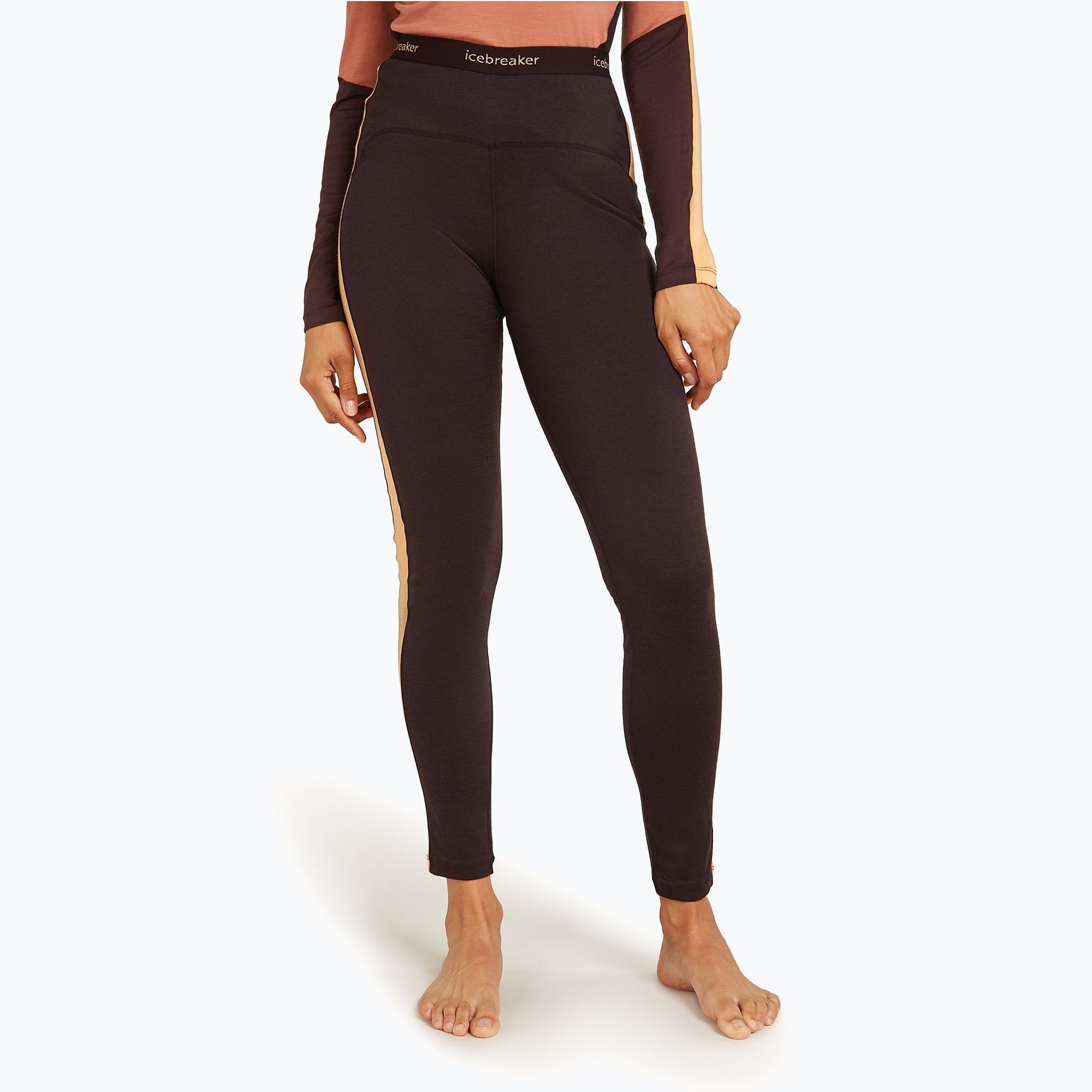 Icebreaker women's tri-active trousers 200 Oasis Sonebula Leggings bittersweet/feldspar