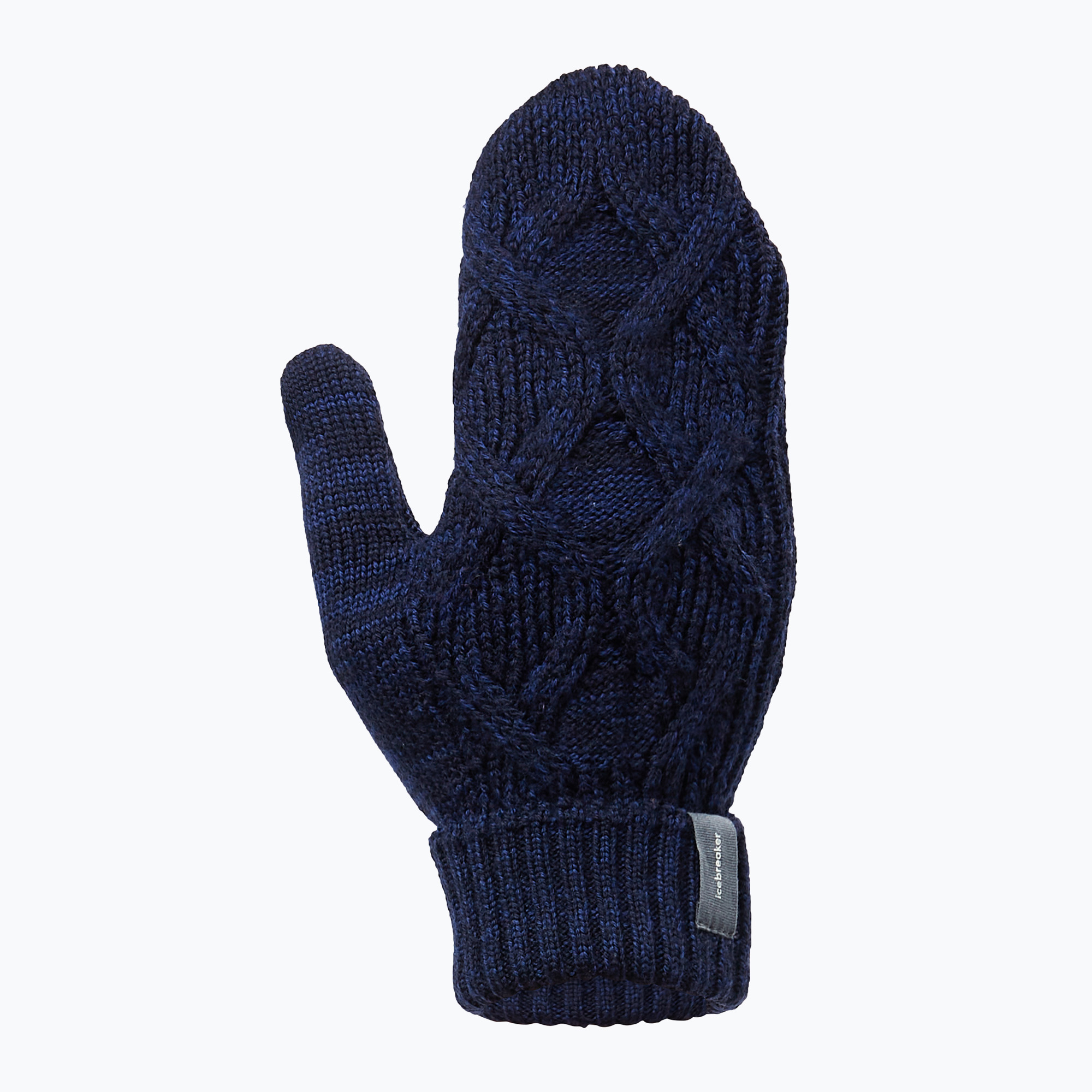Icebreaker Merino Cable Knit Mittens midnight navy/ royal navy (XS)
