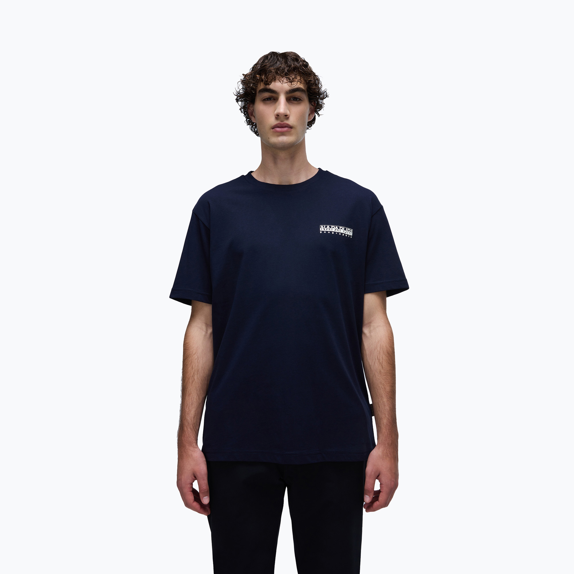 Men's Napapijri S-Linth blu marine T-shirt (XL)