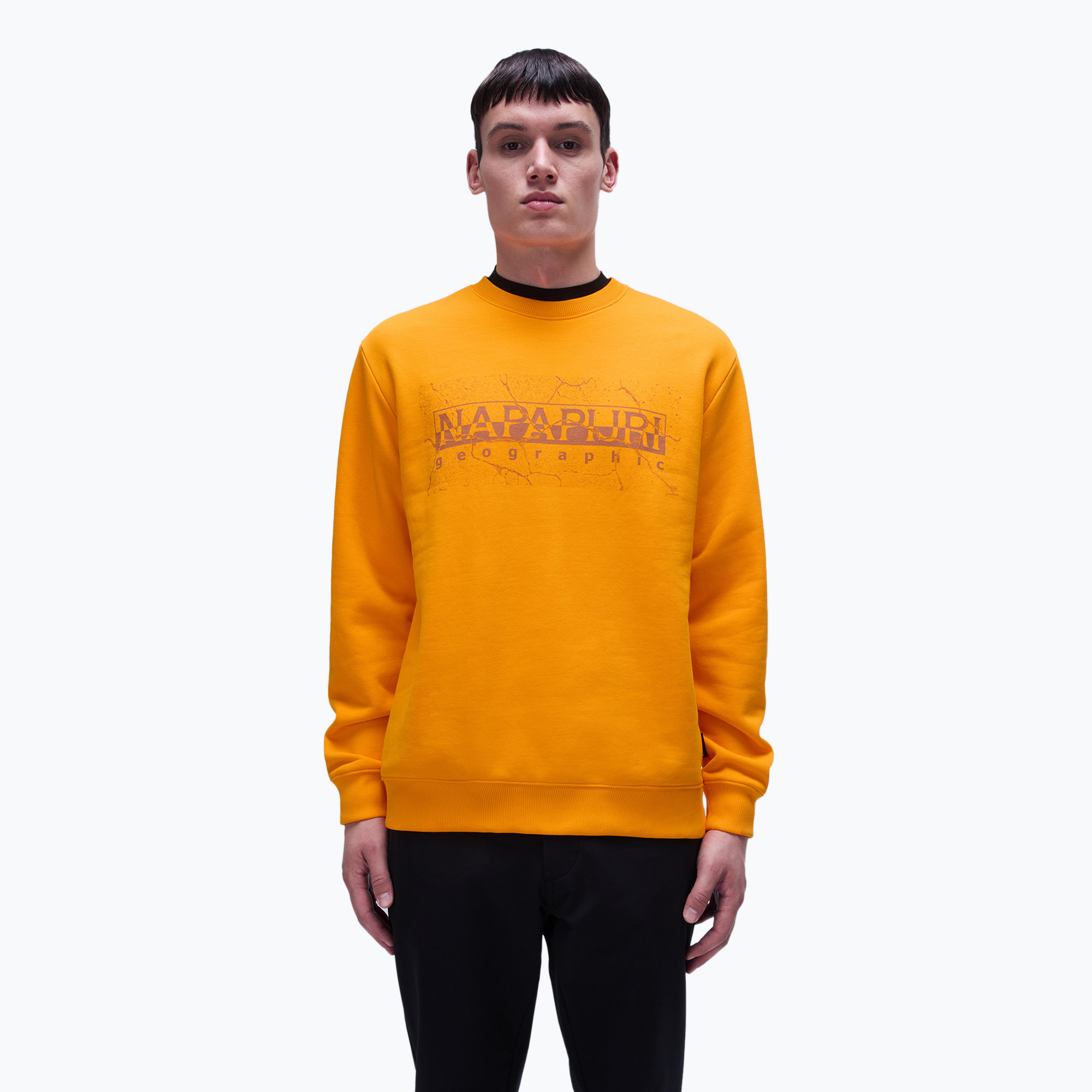 Men's Napapijri B-Albula C orange marigold sweatshirt (L)