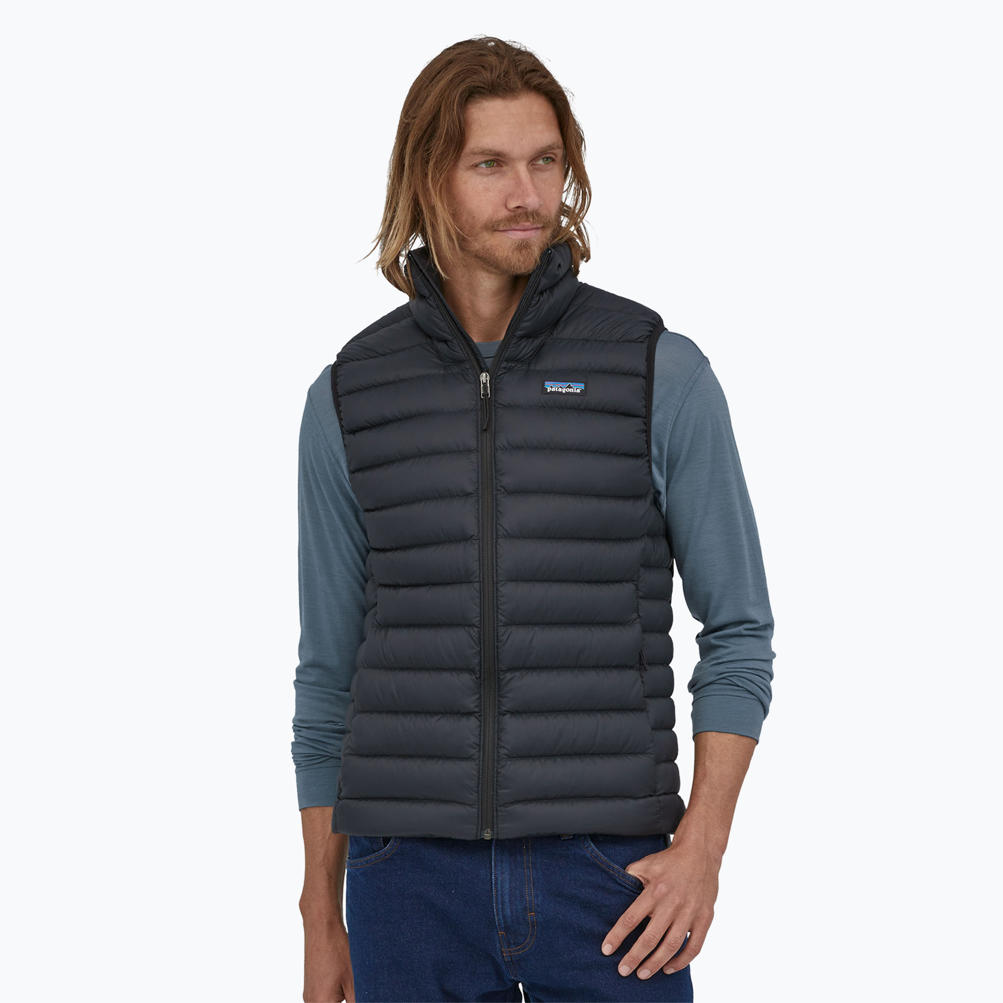 Men's Patagonia Down Sweater vest black (S)