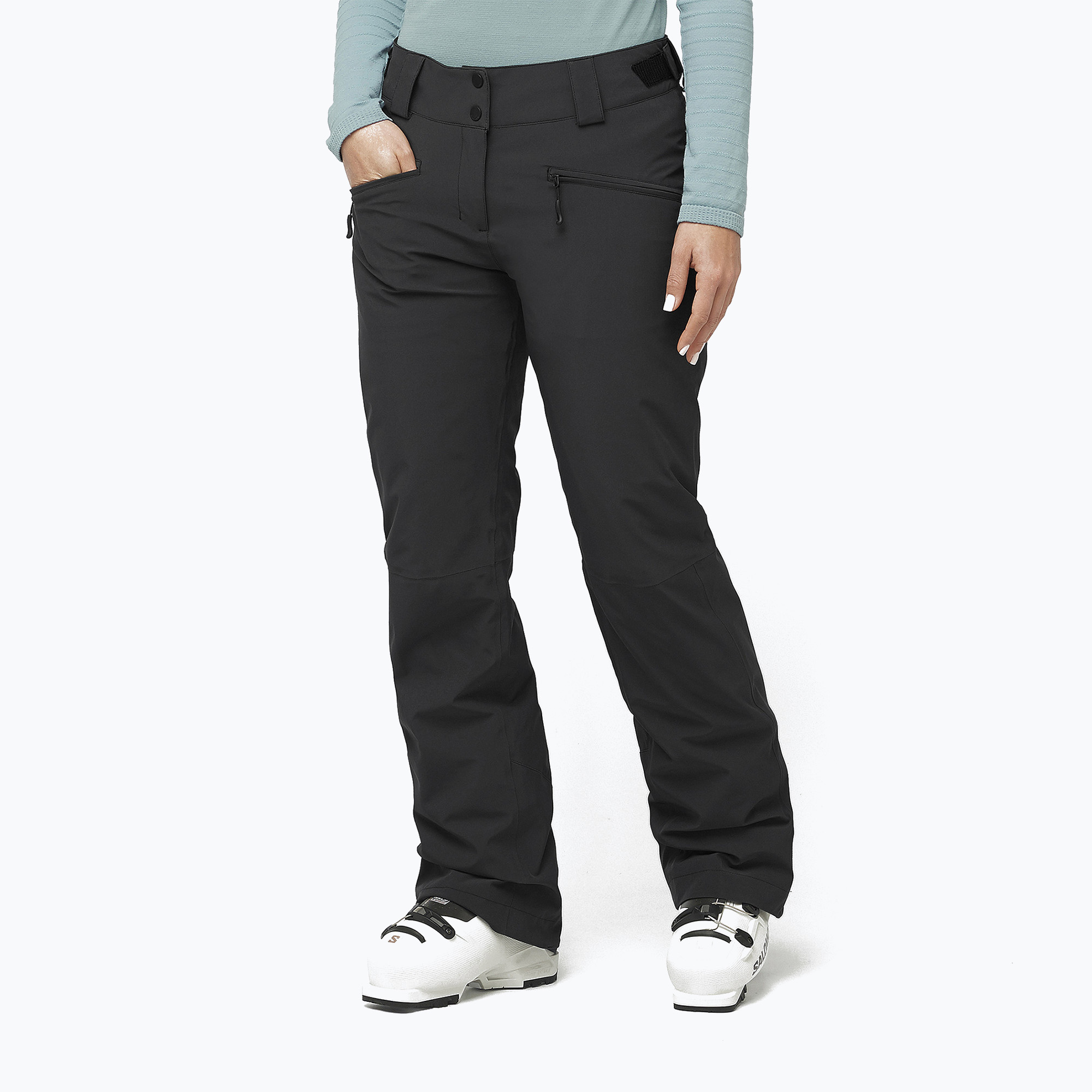 Women's ski trousers Salomon Edge deep black (M/R)