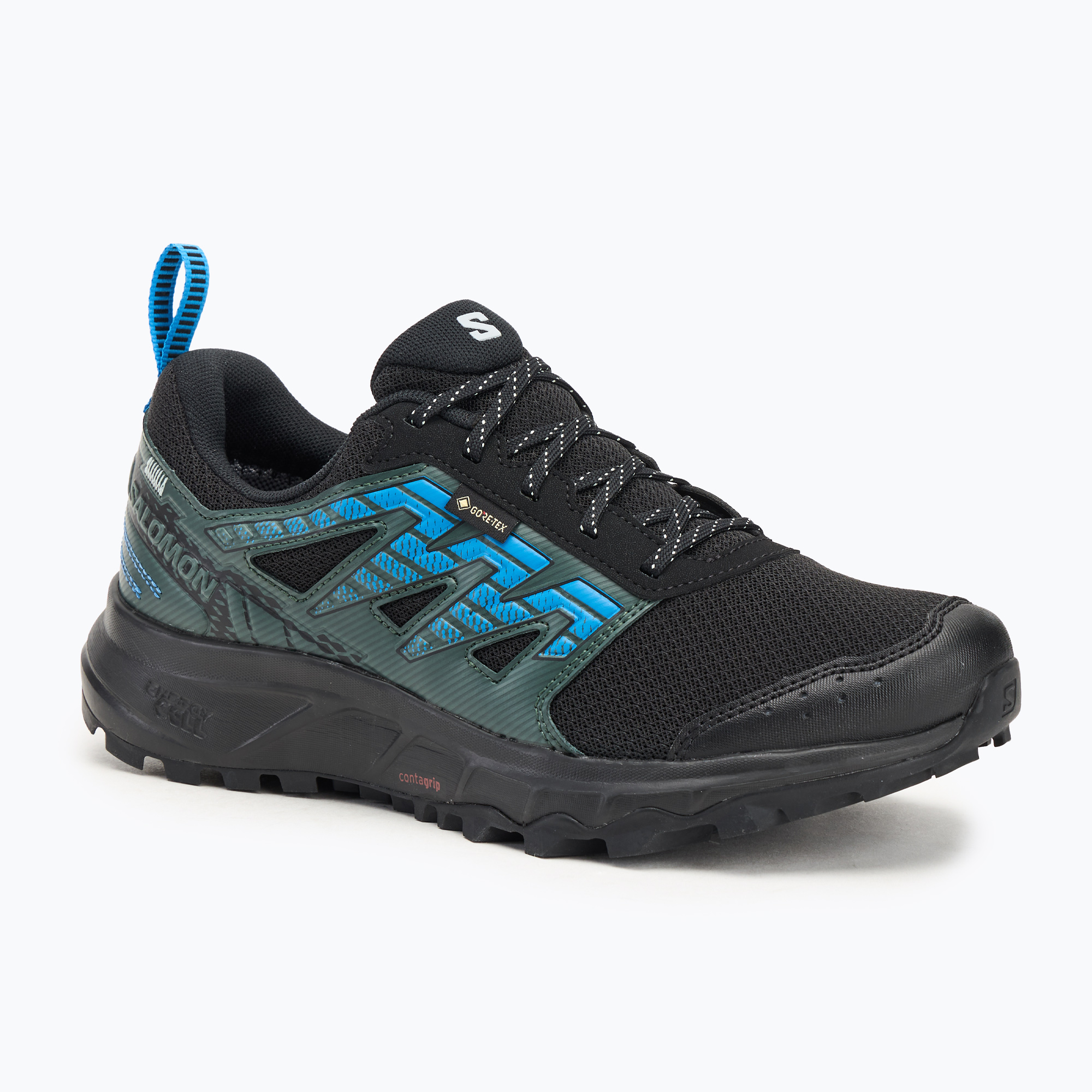 Men's running shoes Salomon Wander GTX black/darkest spruce/ibiza blue (44 EU)