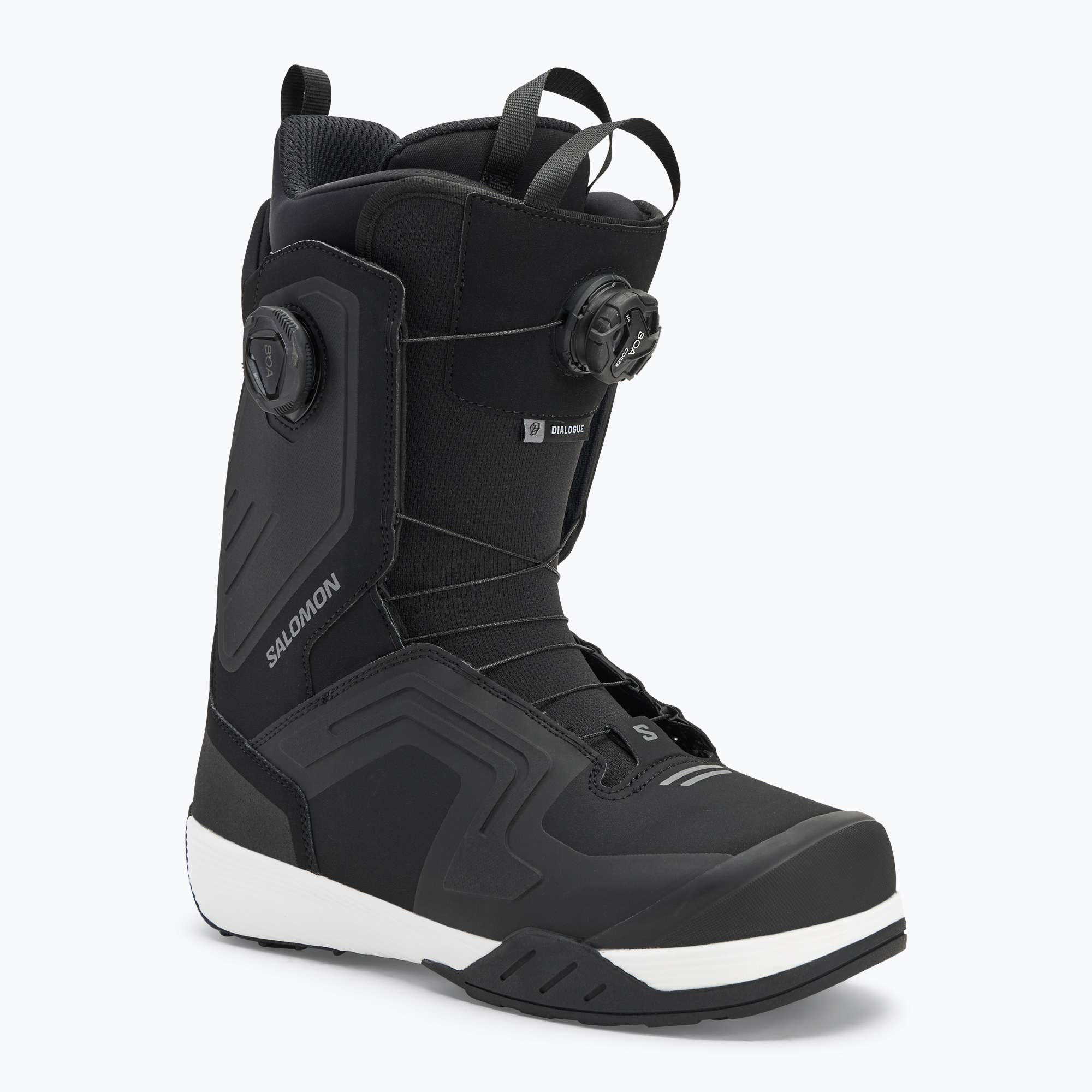 Men's snowboard boots Salomon Dialogue Dual Boa black/black/white (28.5 cm)
