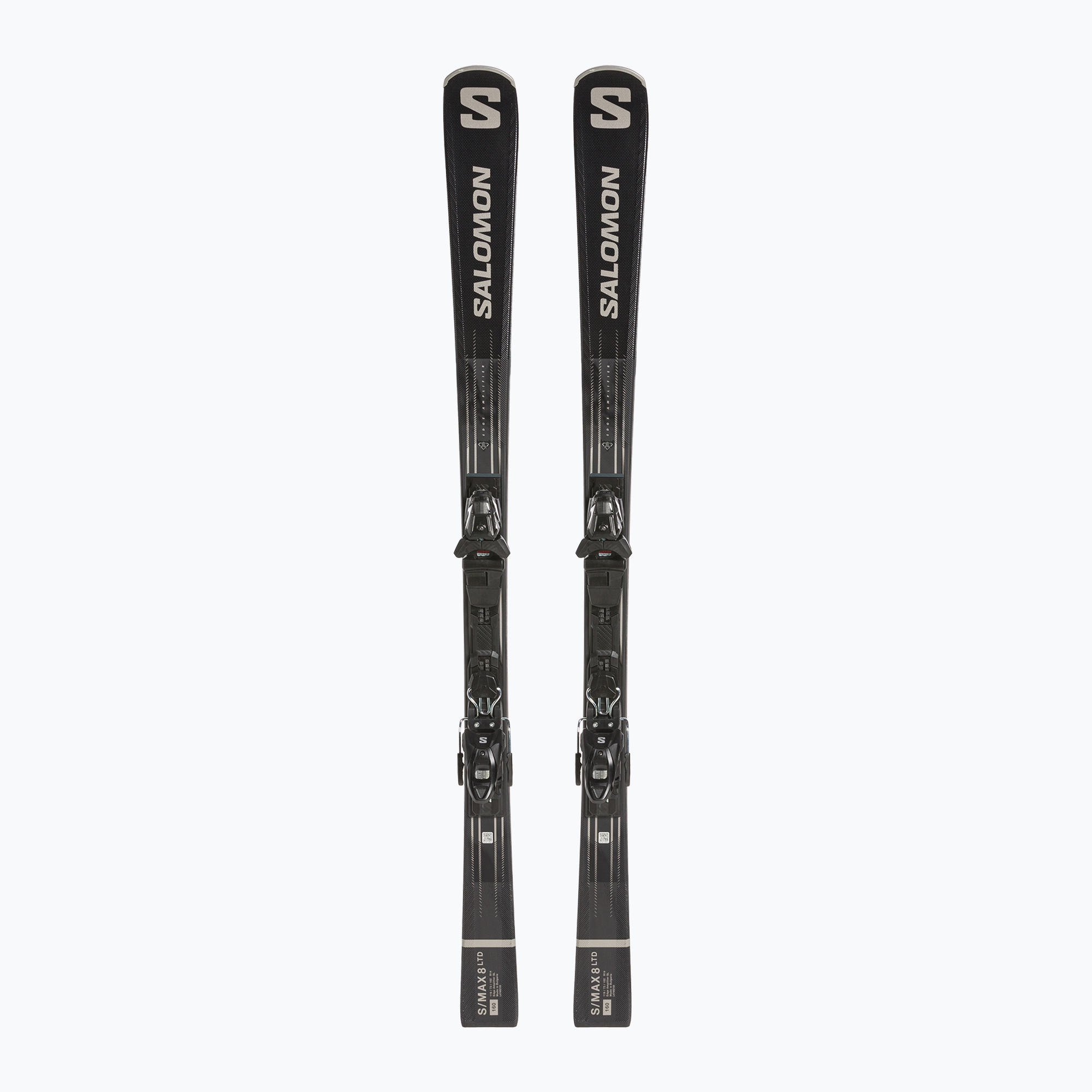 Downhill skis Salomon S/Max 8 LTD + M10 GW black/silver met. (165 cm)
