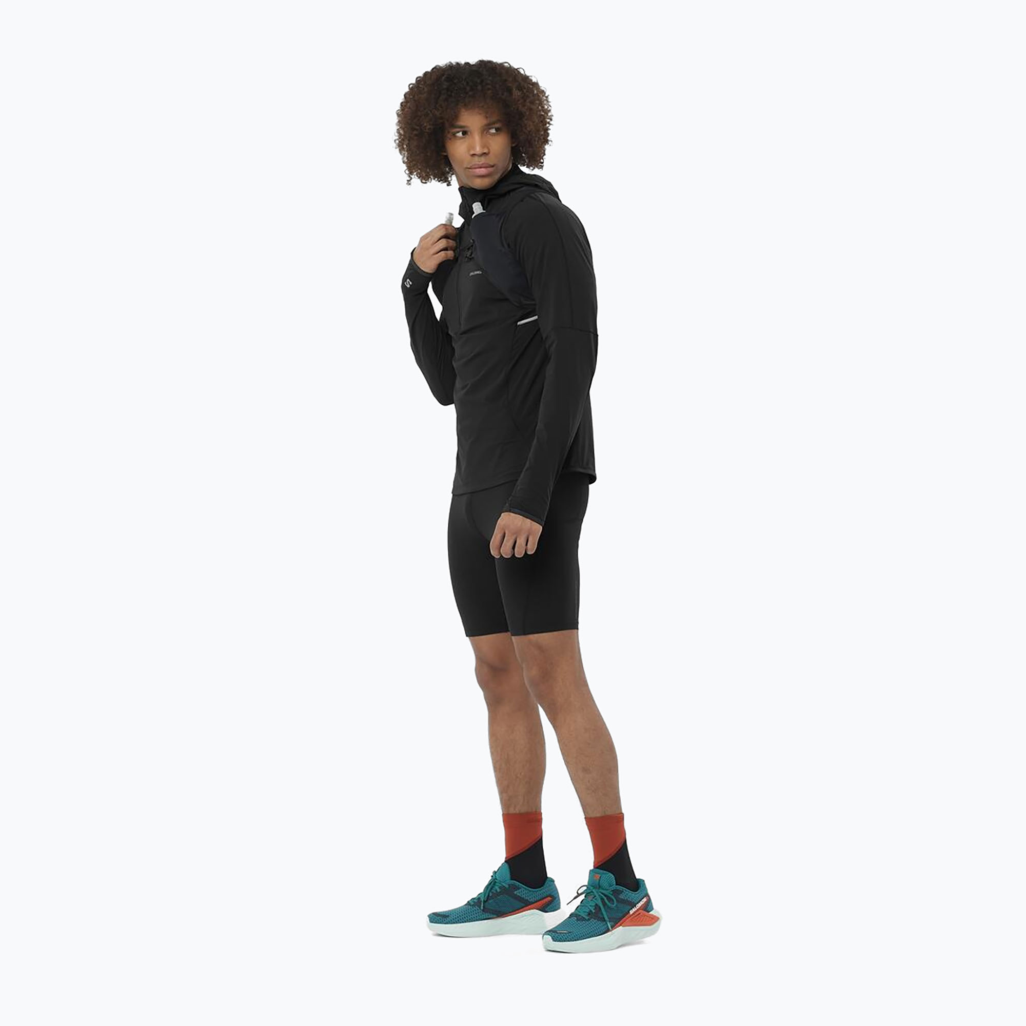 Men's running shorts Salomon Sense Aero Tights deep black (M)