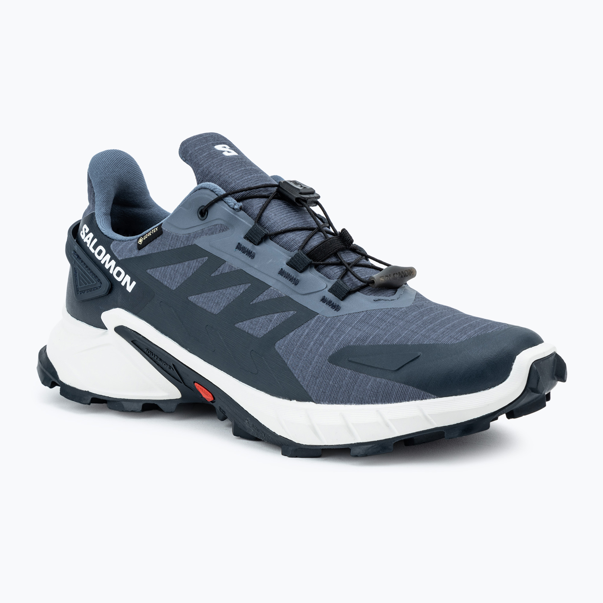 Men's running shoes Salomon Supercross 4 GTX grisaille/white/carbon (43 1/3 EU)