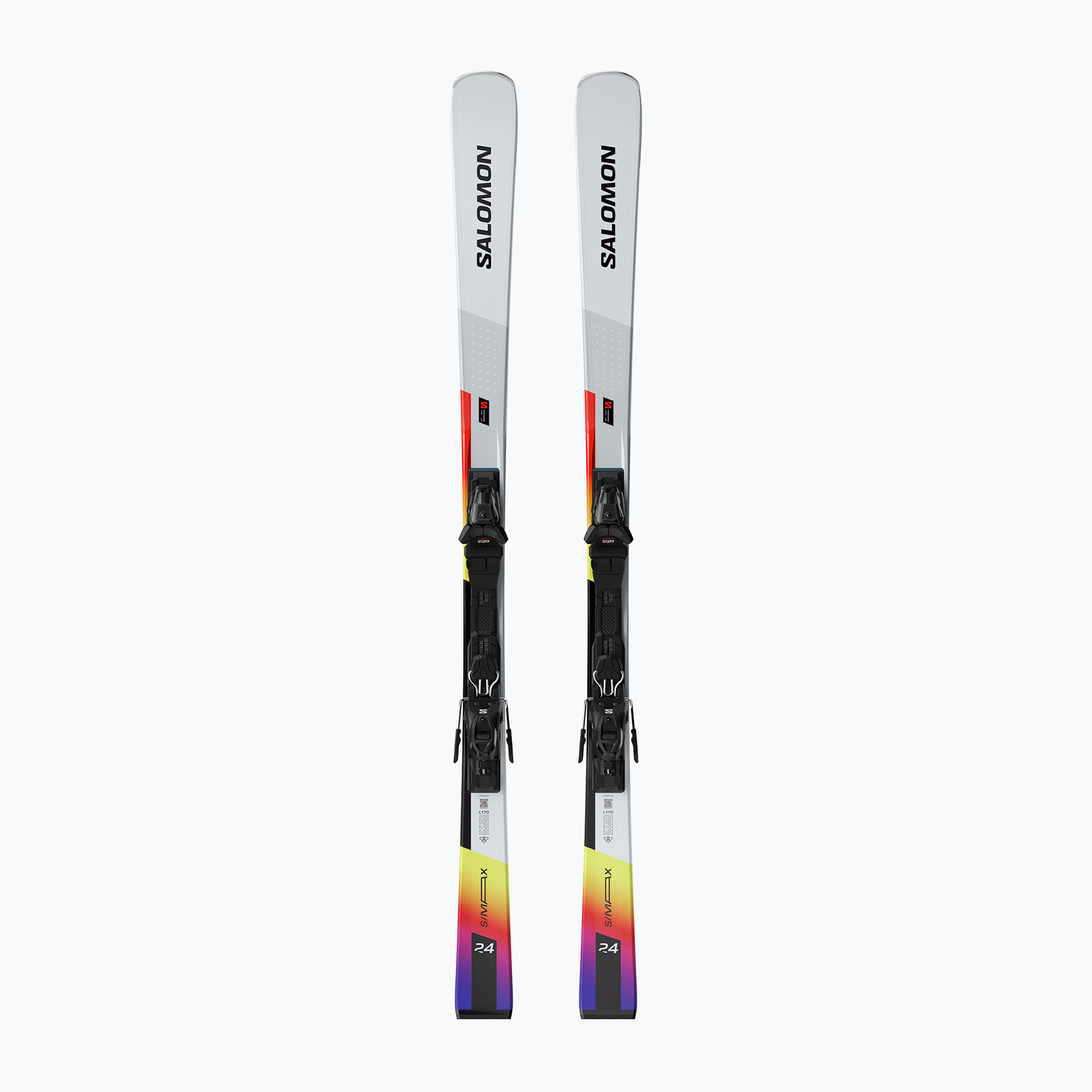 Salomon S/Max Endurance downhill skis + M10 GW bindings white/safety yellow/black (160 cm)