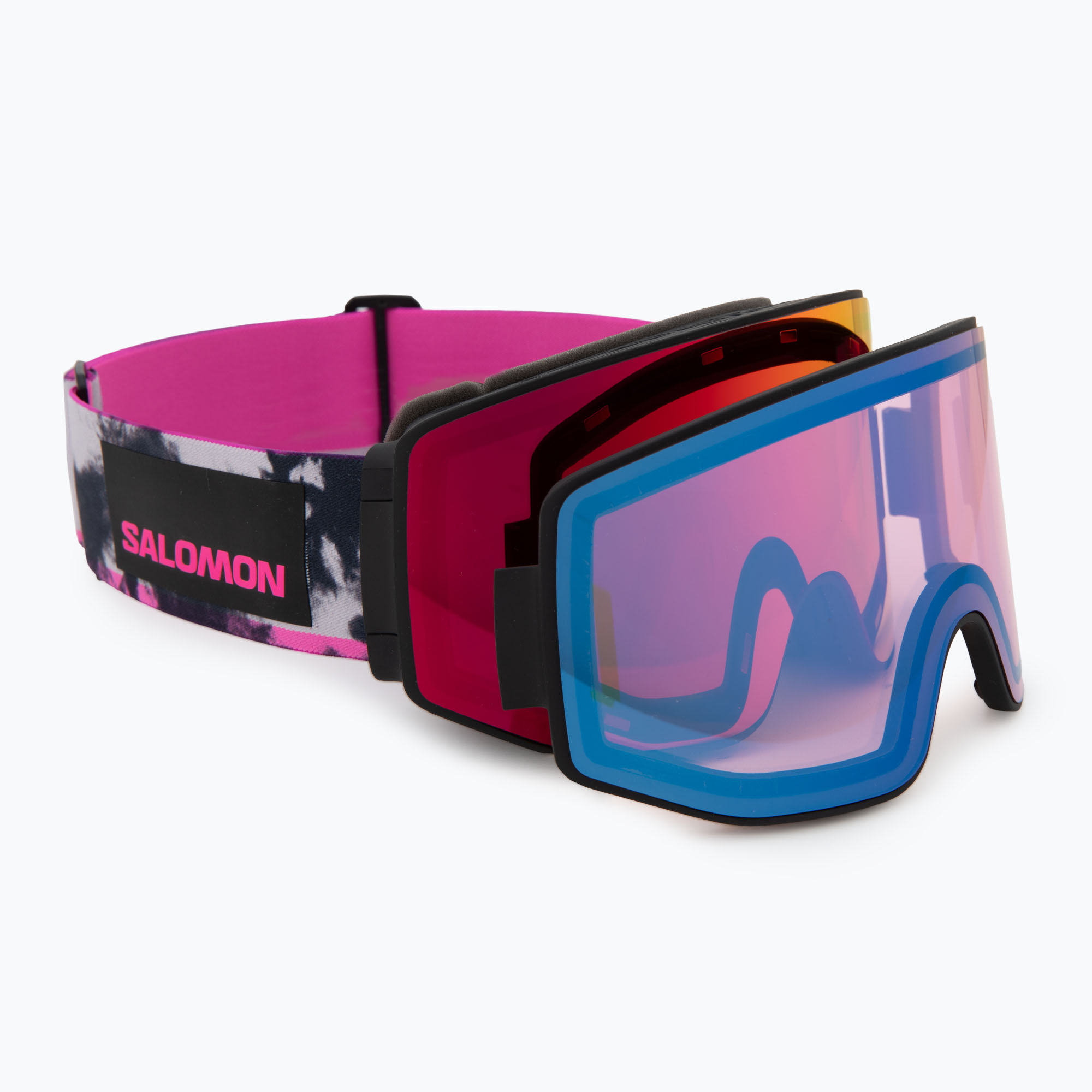 Salomon Sentry Prime Sigma black echo/poppy red/light blue ski goggles (M-L)