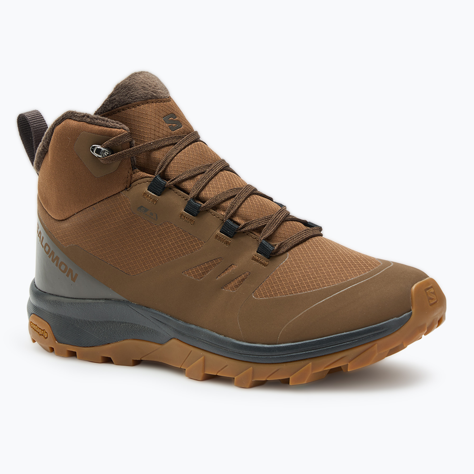 Salomon Outsnap CSWP men's hiking boots dark darth/ delicioso/ gum 8 (46 2/3 EU)