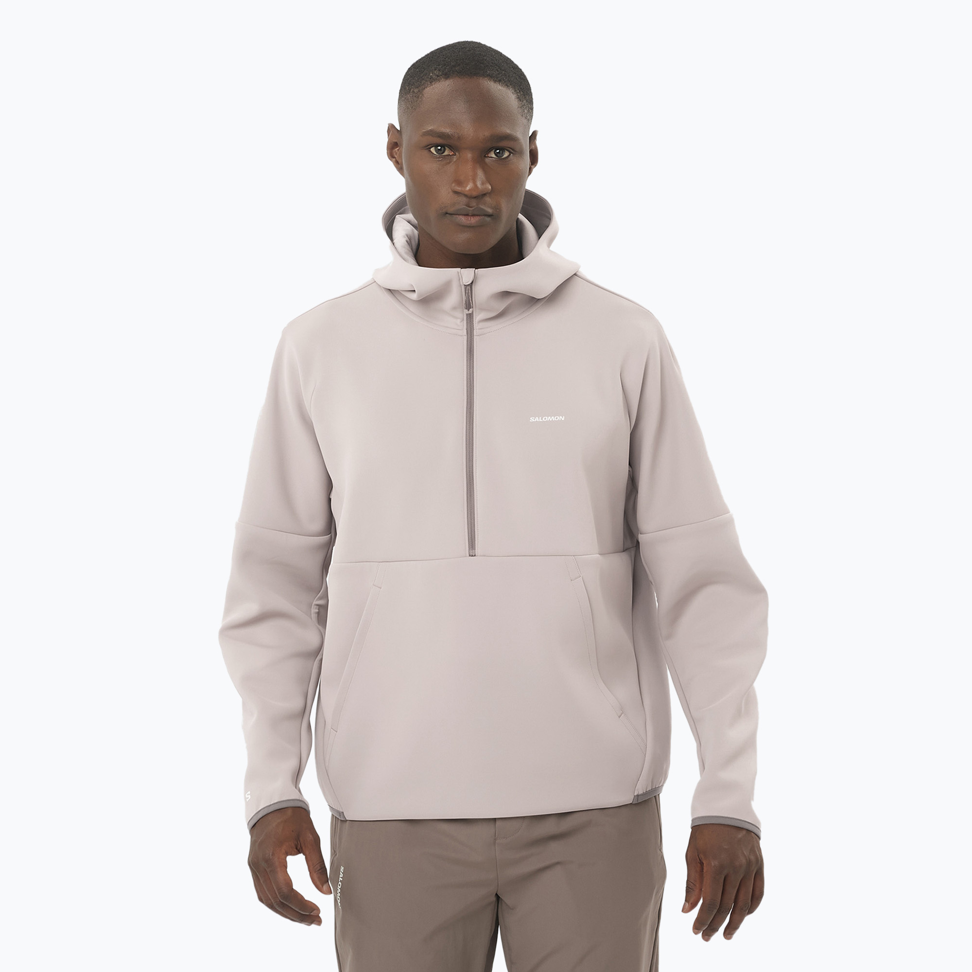 Men's hoodie Salomon SHAKEout Half Zip Hooded etherea (M)
