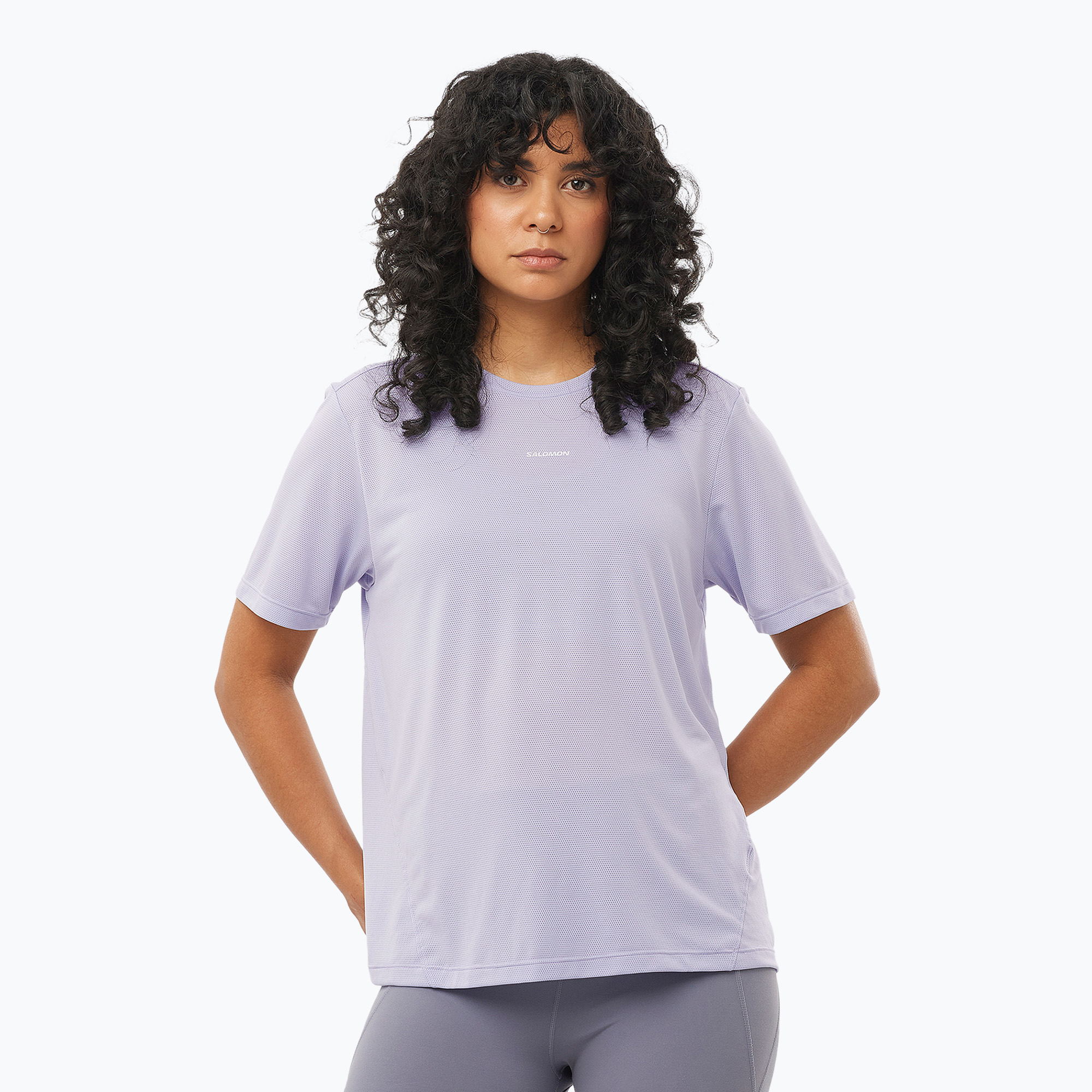 Women's running T-shirt Salomon SHAKEout Core cosmic sky