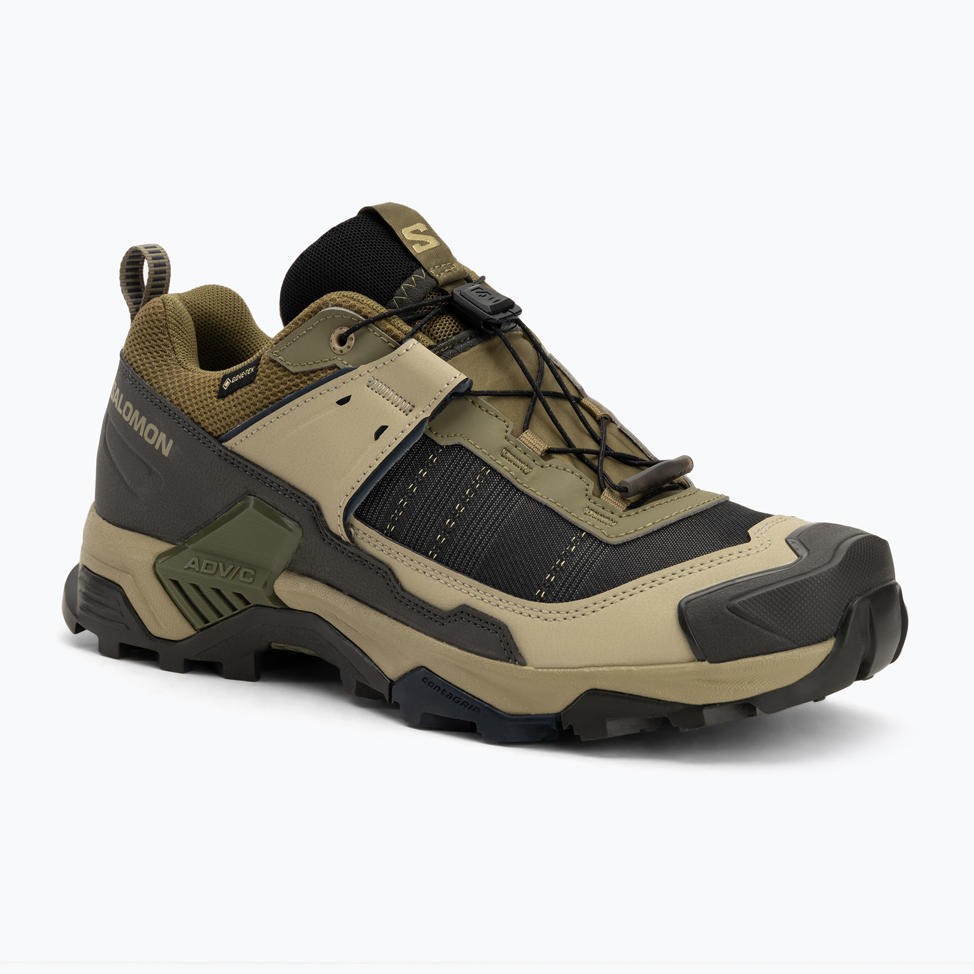 Men's trekking boots Salomon X ULTRA 5 GTX martini olive / gray green / blue nights (42 2/3 EU)