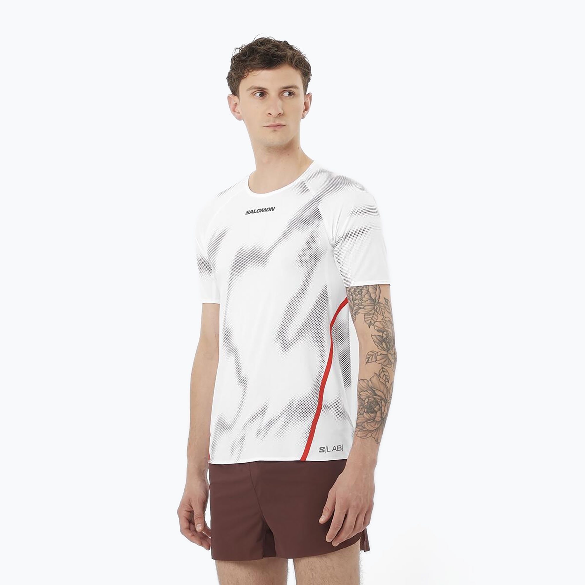 Men's running T-shirt Salomon S/Lab Speed Tee white / andorra (L)