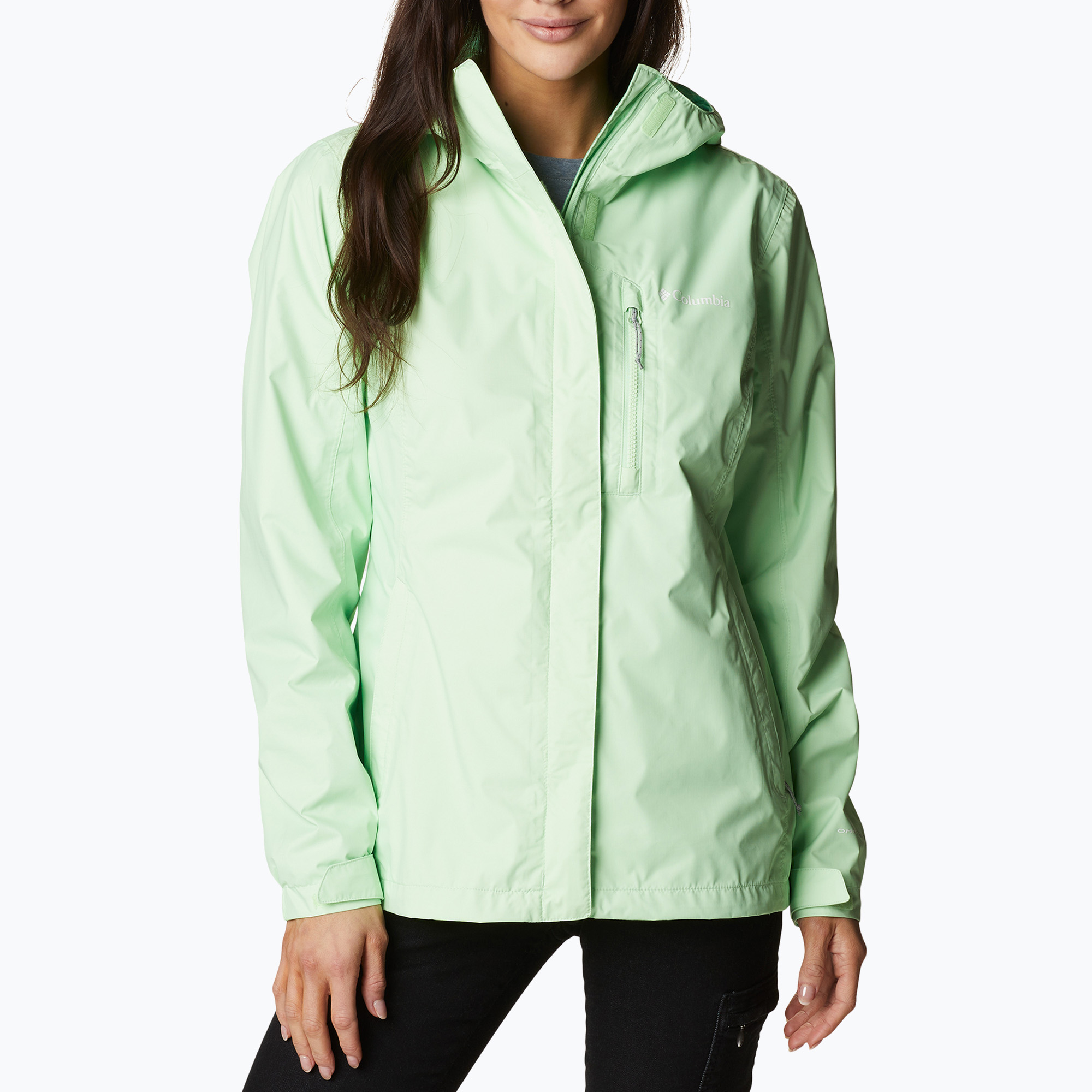 Columbia Pouring Adventure II women's rain jacket green 1760071372 (S)