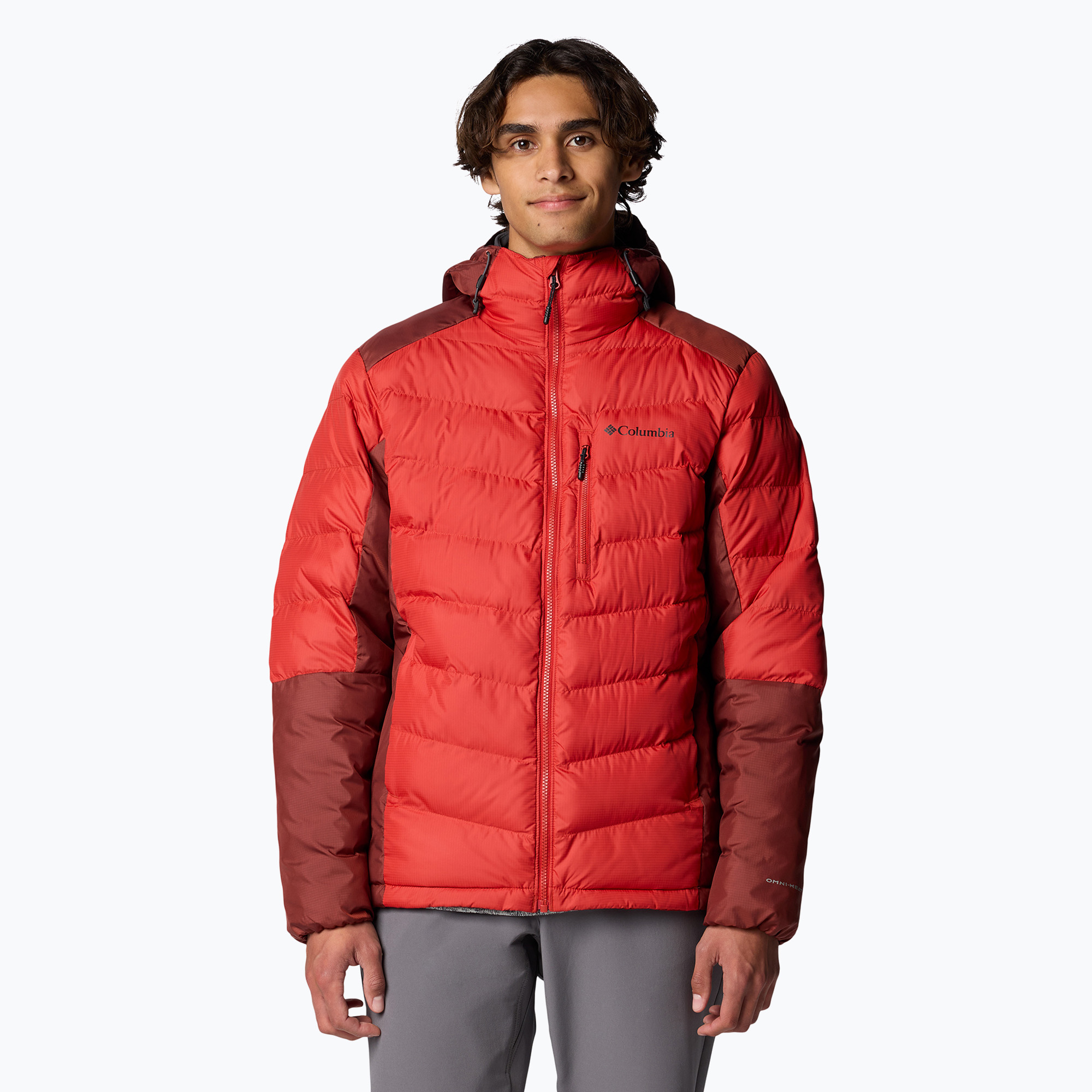 Columbia Labyrinth Loop II Hooded sail red/ spice men's down jacket (S)