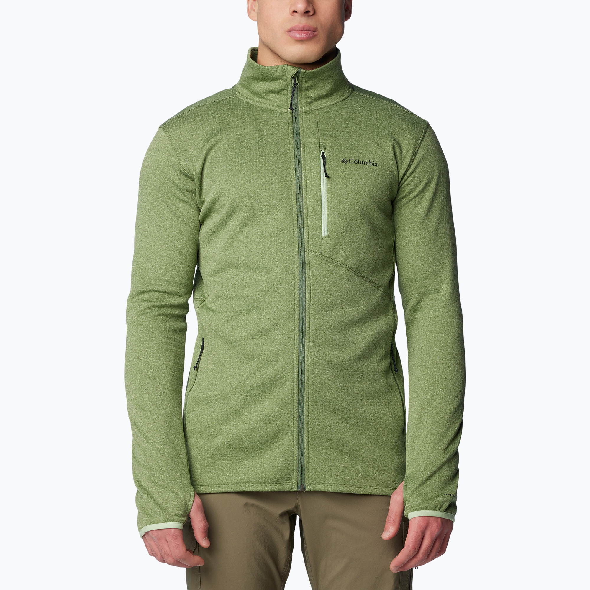 Columbia men's Park View Fleece FZ canteen heather trekking sweatshirt (XL)