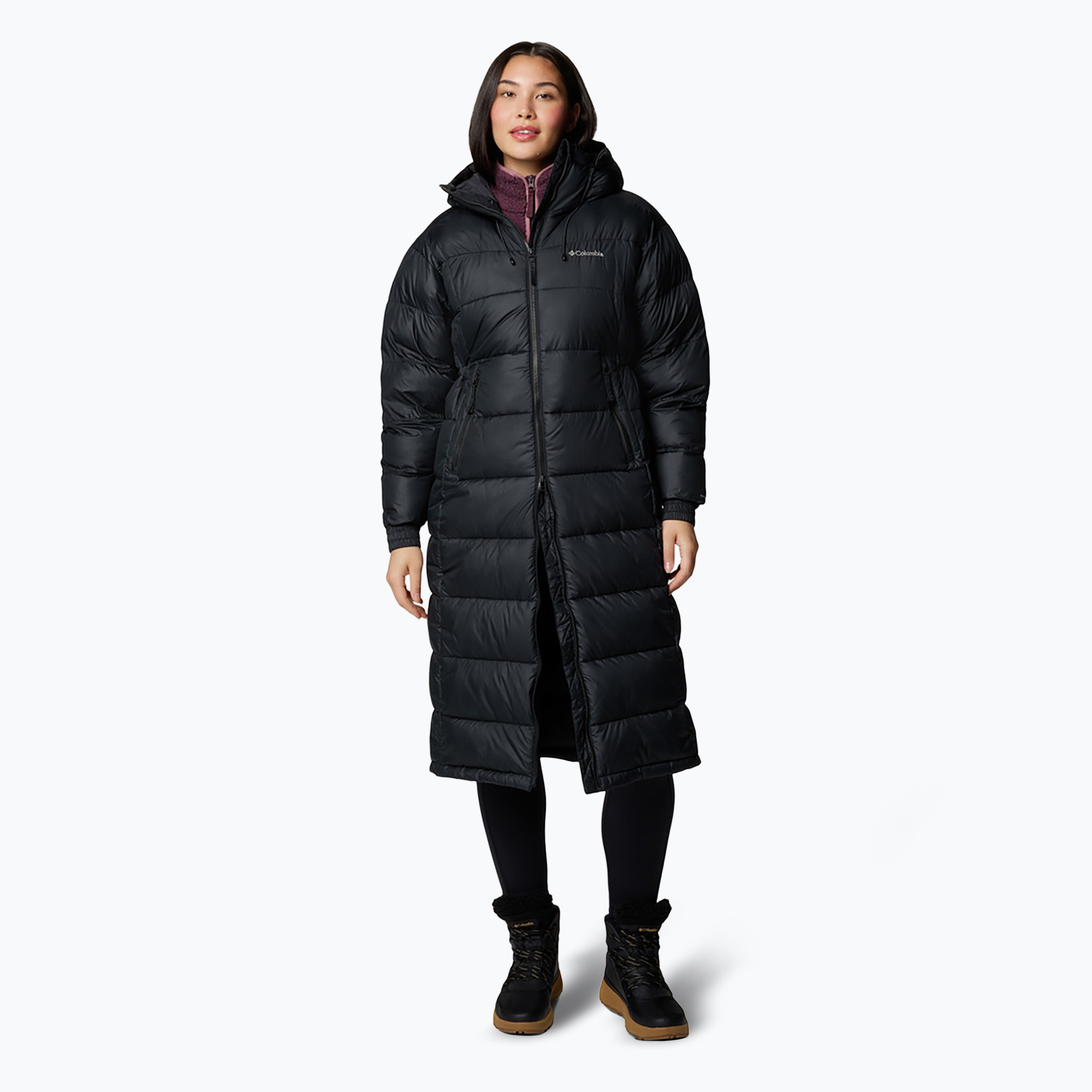 Columbia women's down coat Pike Lake II Long black 011 (M)