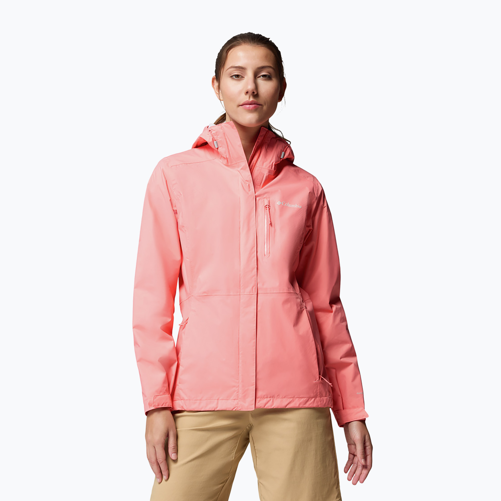 Women's rain jacket Columbia Pouring Adventure III alpenglow (M)