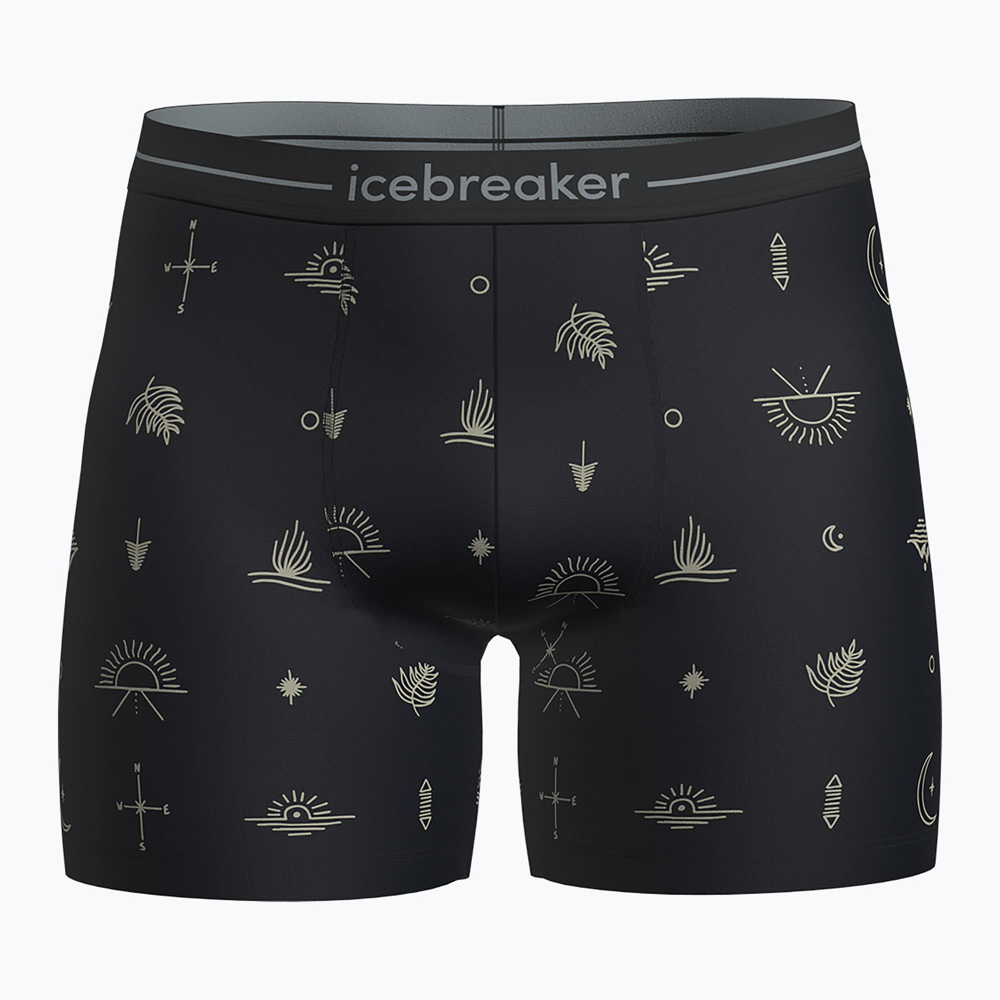 Icebreaker Merino150 Anatomica Boxers Explore More black/aop thermal boxers