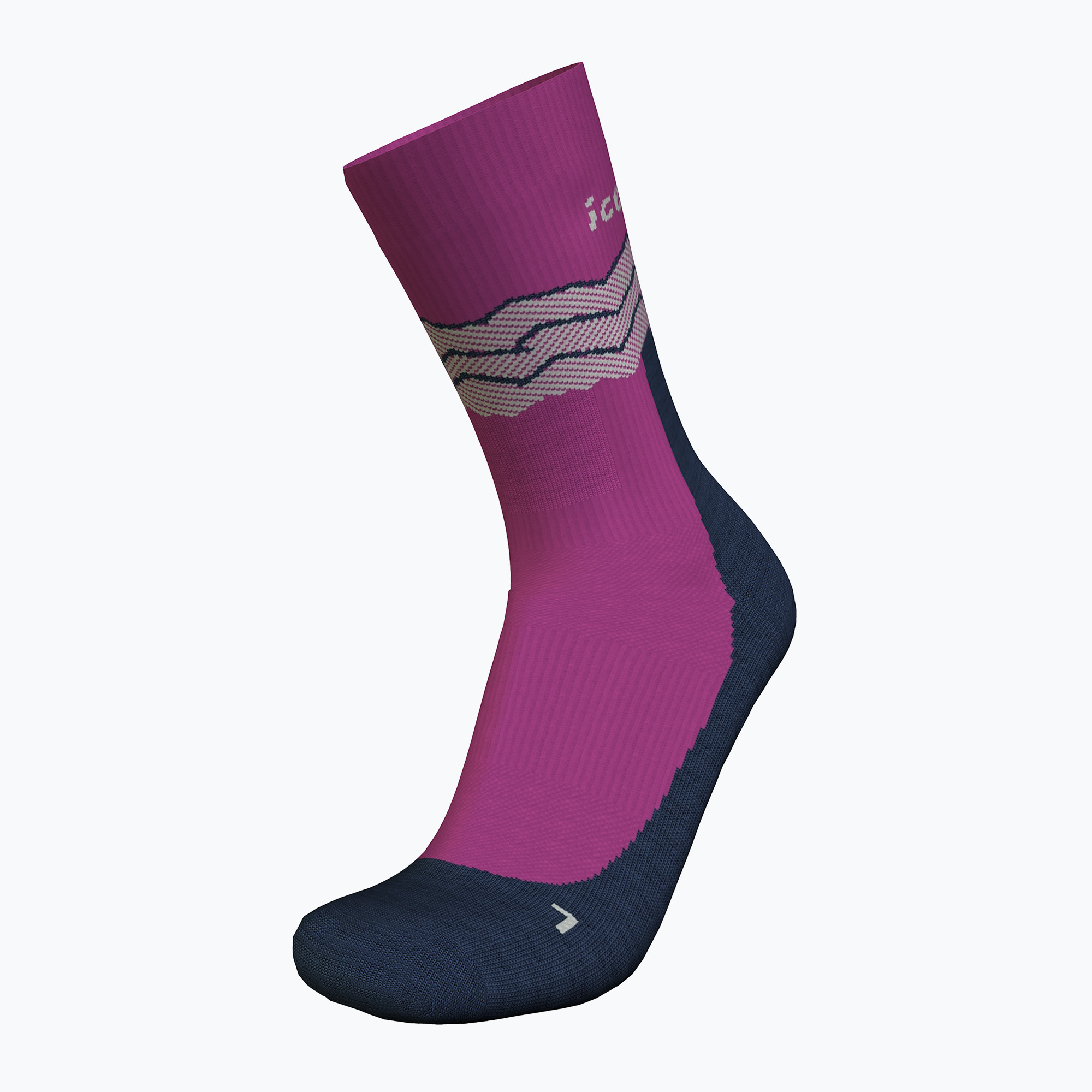 Icebreaker men's trekking socks Merino Hike+ Medium Crew Across the Peaks passion (S)