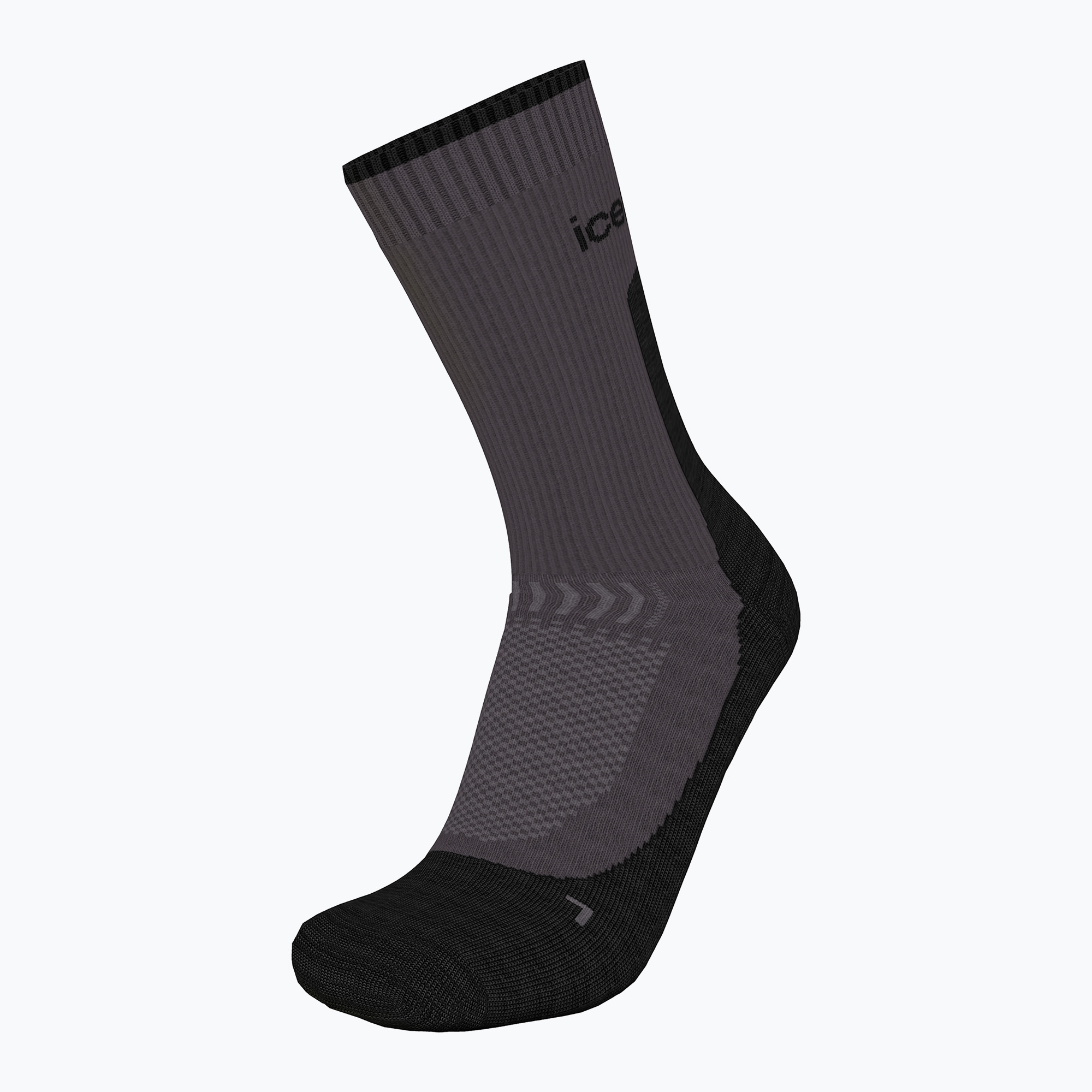 Icebreaker women's trekking socks Merino Hike+ Light Crew obsidian/black (S)