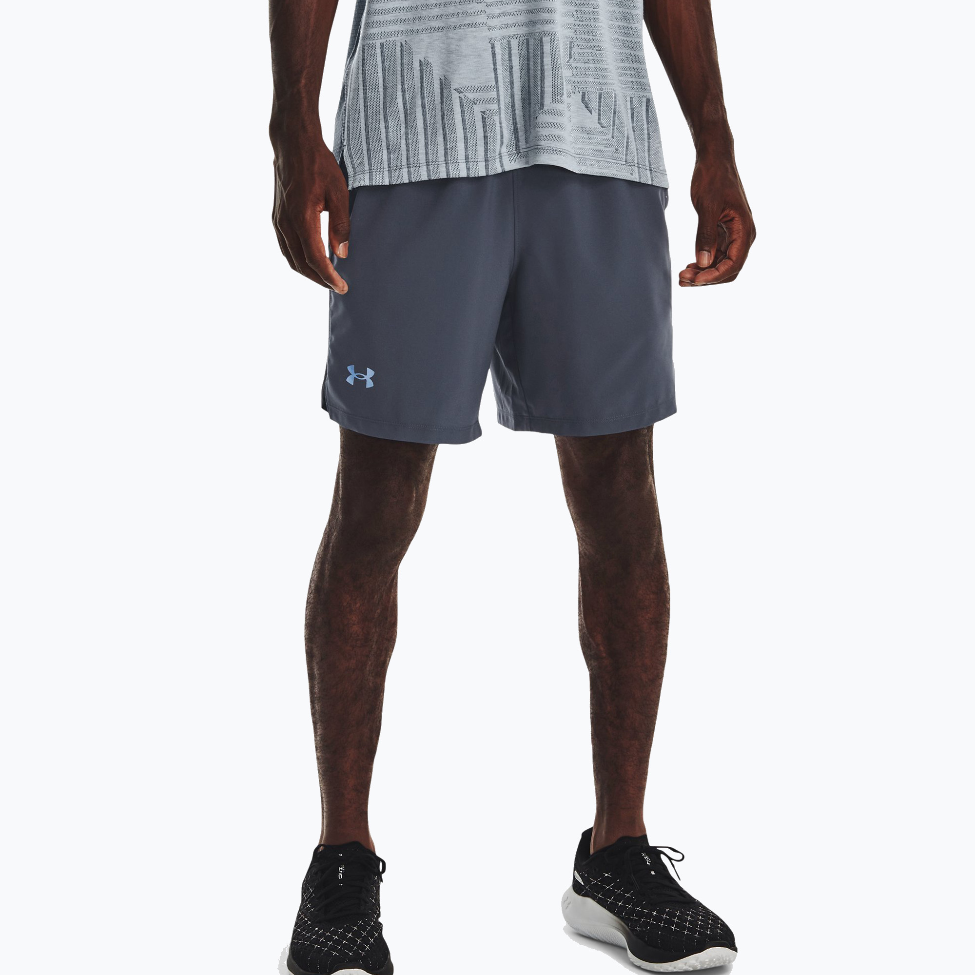 Under Armour Launch Sw 7'' 2N1 grey men's running shorts 1361497-044 (S)
