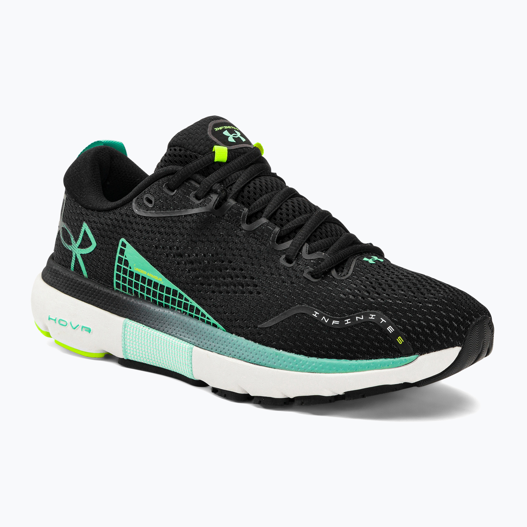 Under Armour Hovr Infinite 5 men's running shoes black-green 3026545 (43 EU)
