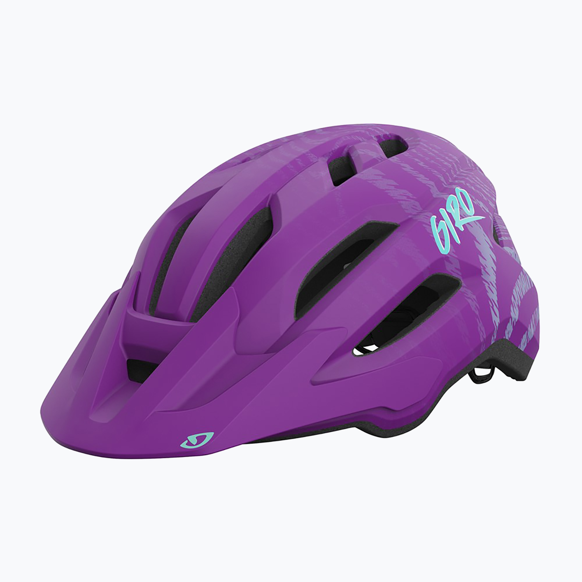 Giro Fixture II Integrated MIPS matte purple ripple children's bicycle helmet (50-57 cm)