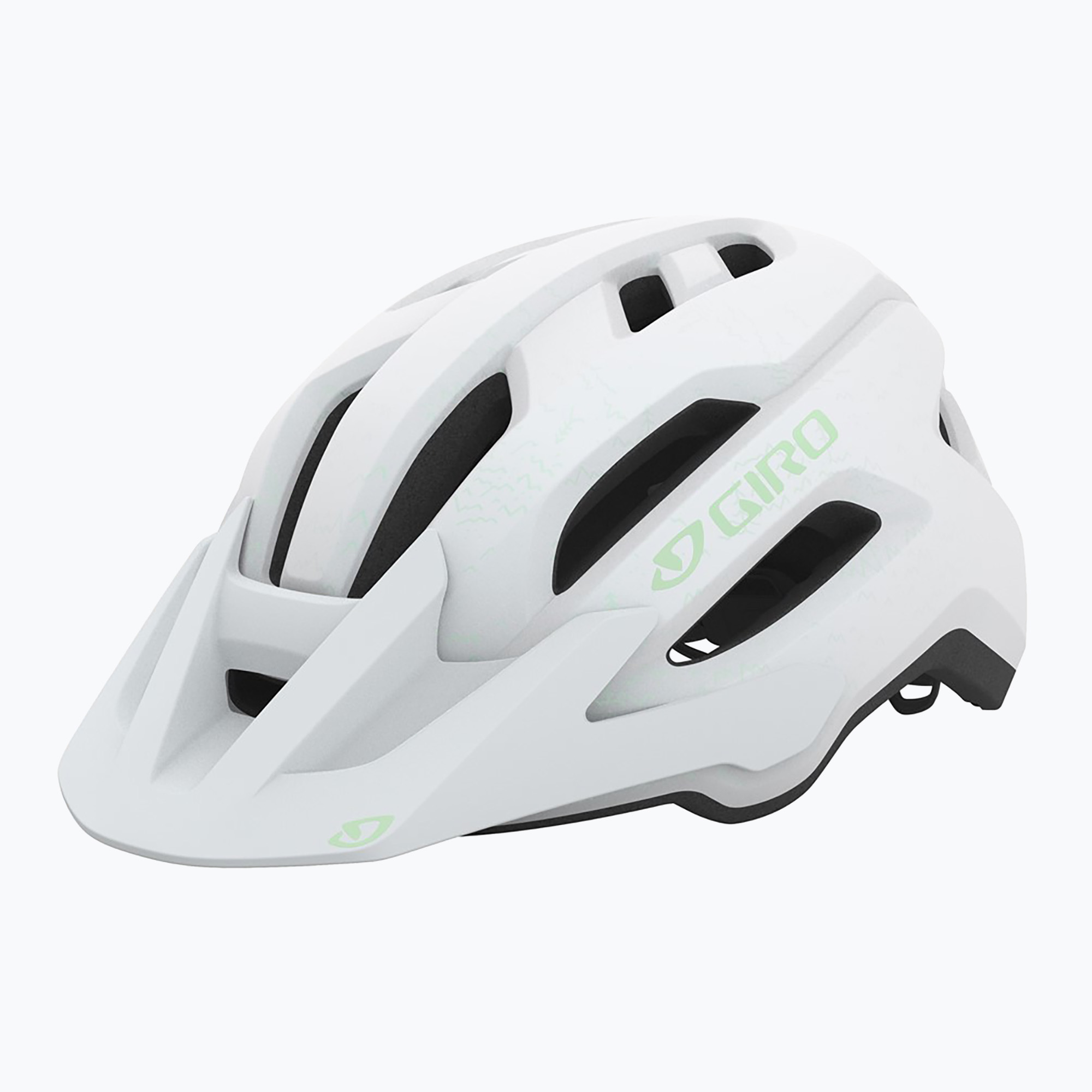 Giro Fixture II Integrated MIPS W matte white/green pearl bike helmet (50-57 cm)