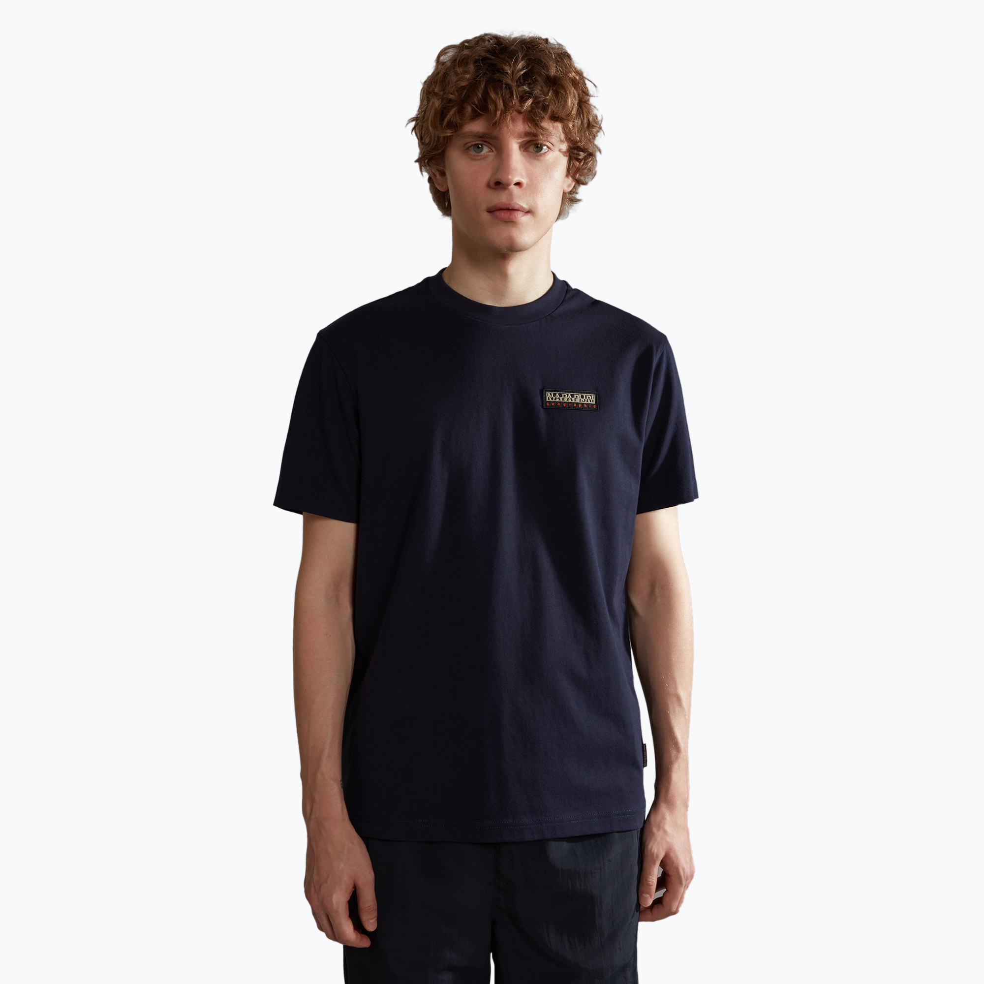 Men's Napapijri S-Iaato blu marine T-shirt (S)