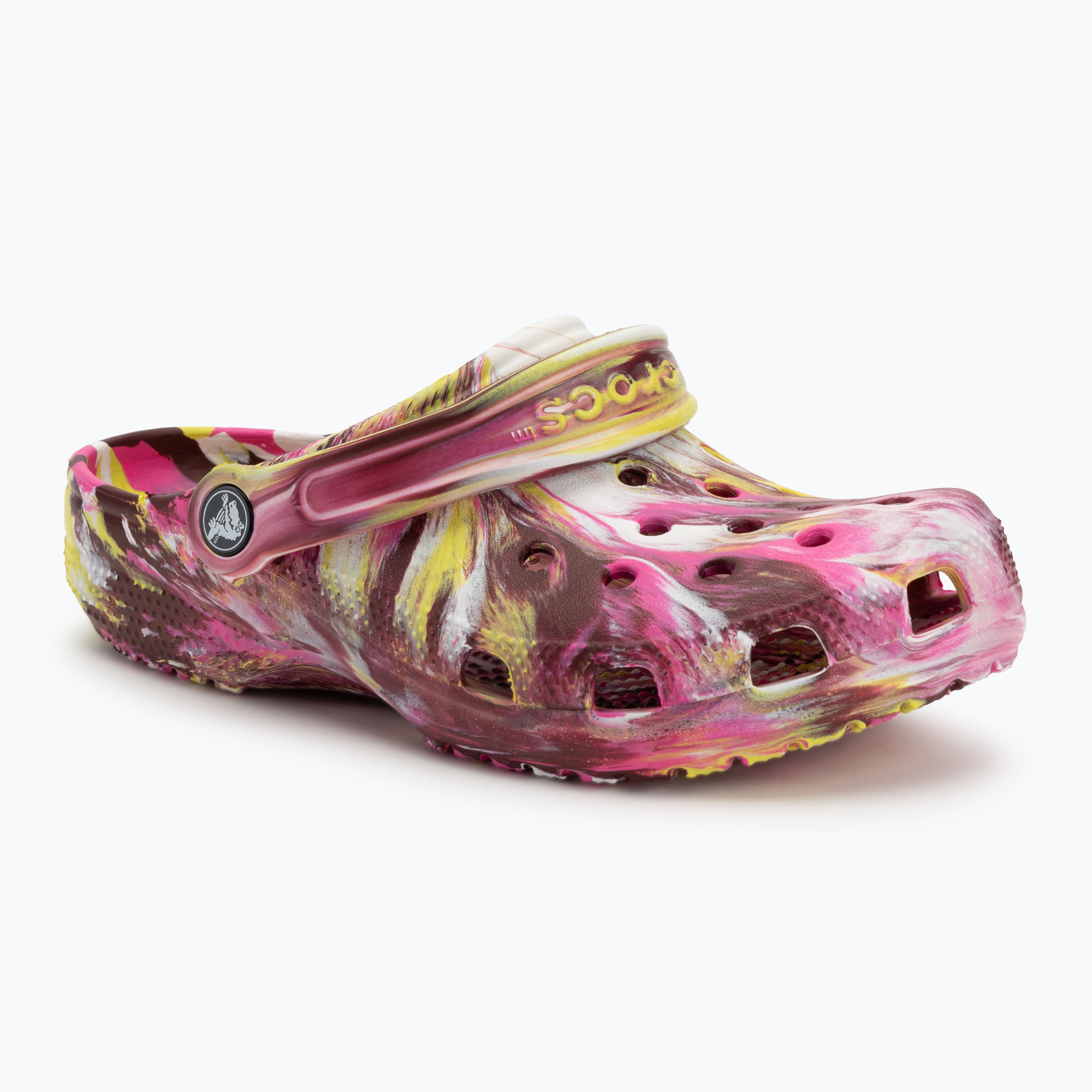 Crocs Classic Marbled Clog electric pink/multi flip-flops