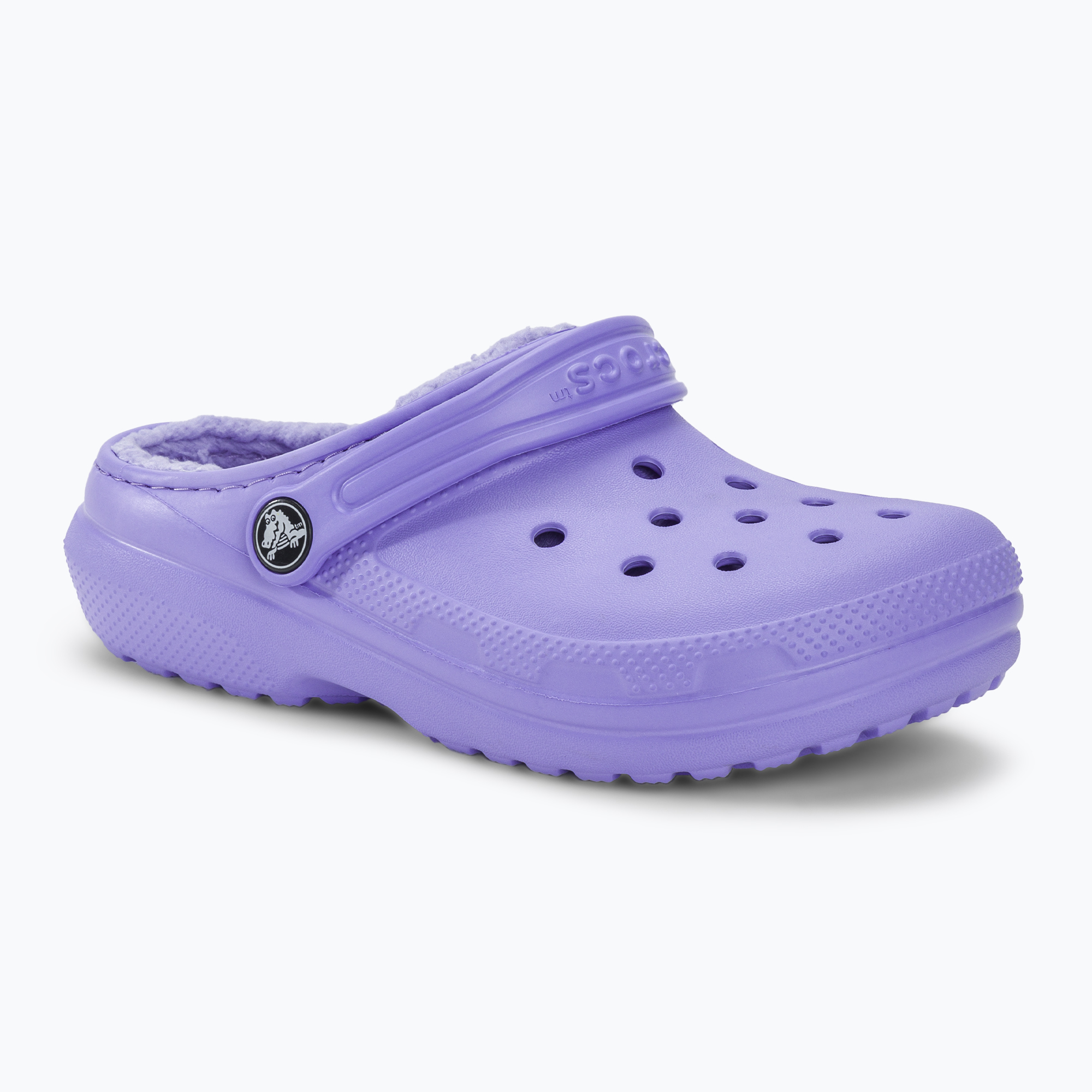 Crocs Classic Lined digital violet children's slides (29-30 EU)