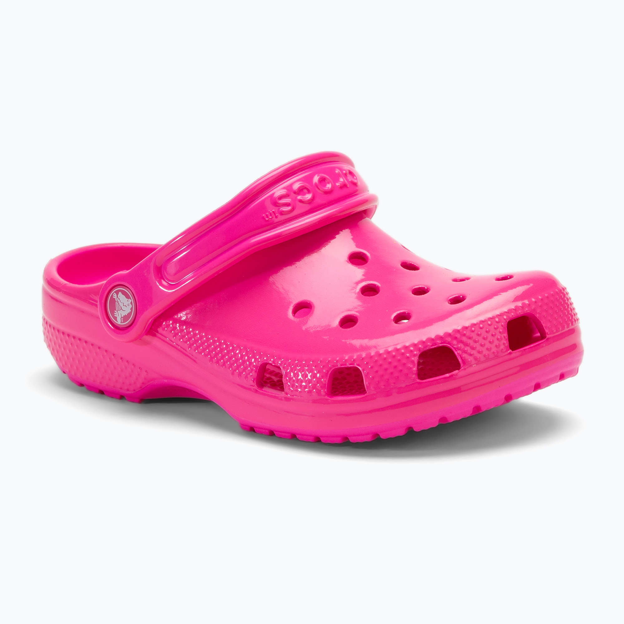 Crocs Classic Neon Highlighter Clog pink crush children's slides (33-34 EU)