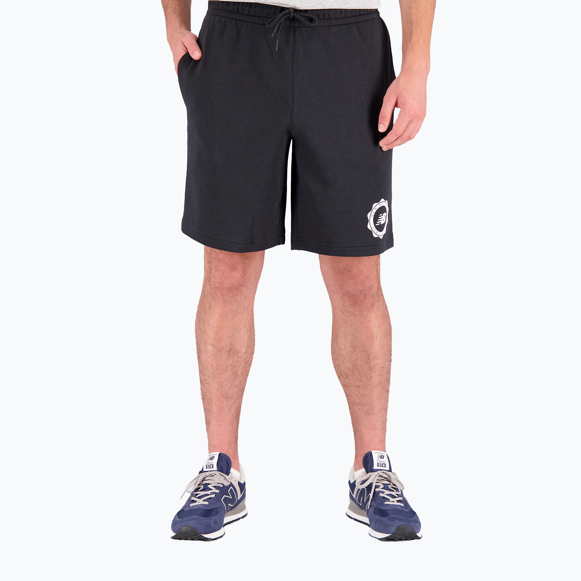 Men's New Balance Sport Seasonal French Terry shorts black (L)