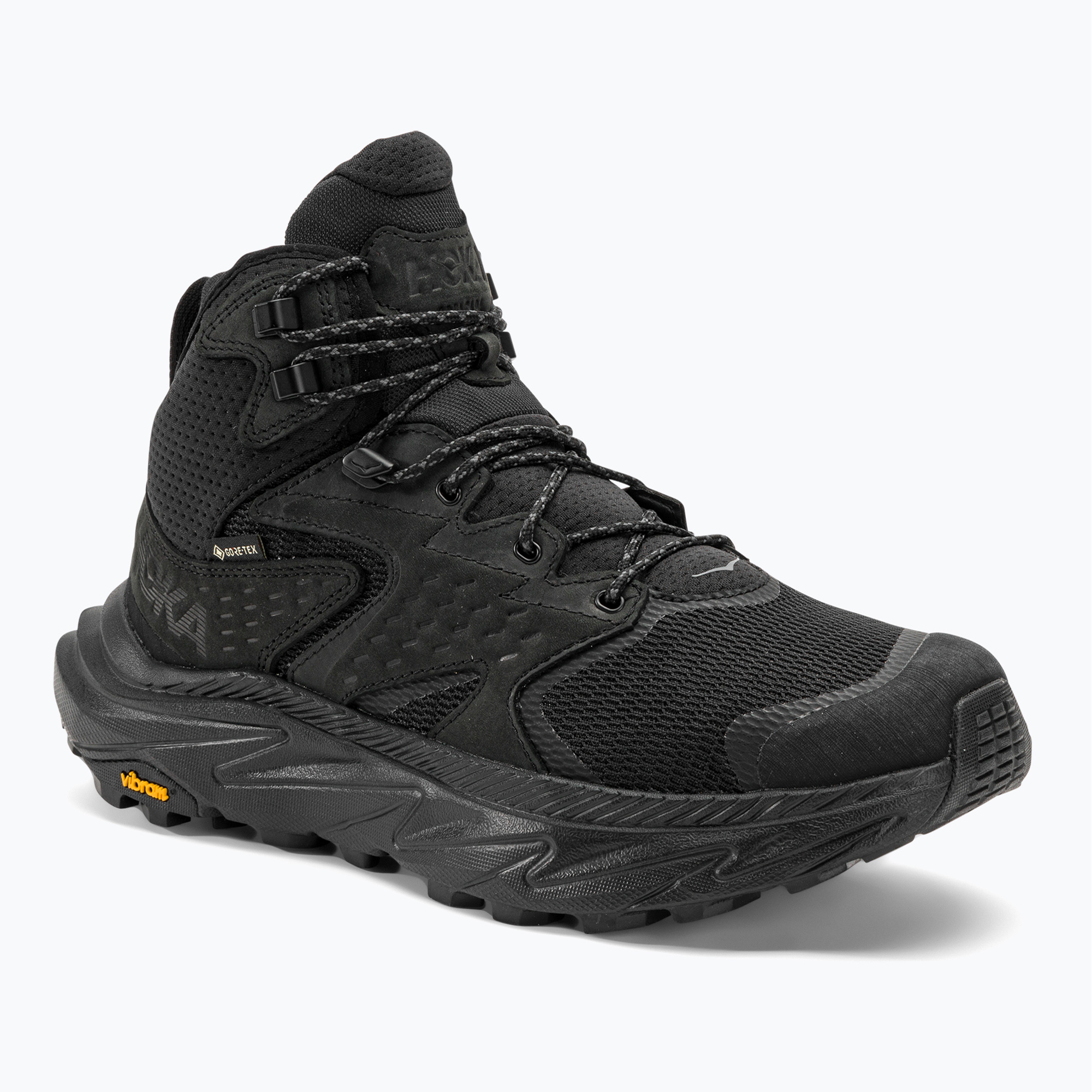 Men's trekking boots HOKA Anacapa 2 Mid GTX black/black (46 EU)