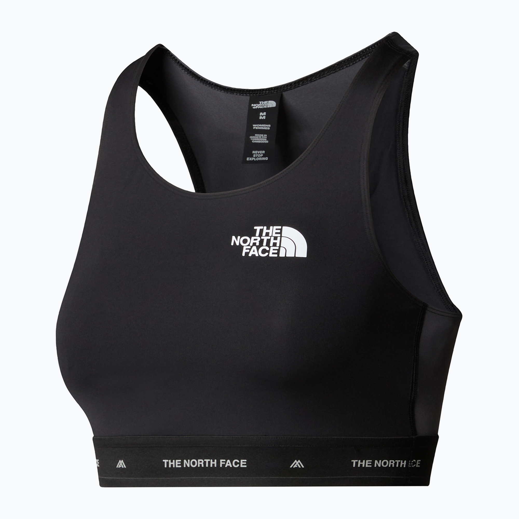 The North Face Ma Tanklette black/anthracite grey fitness bra (XS)